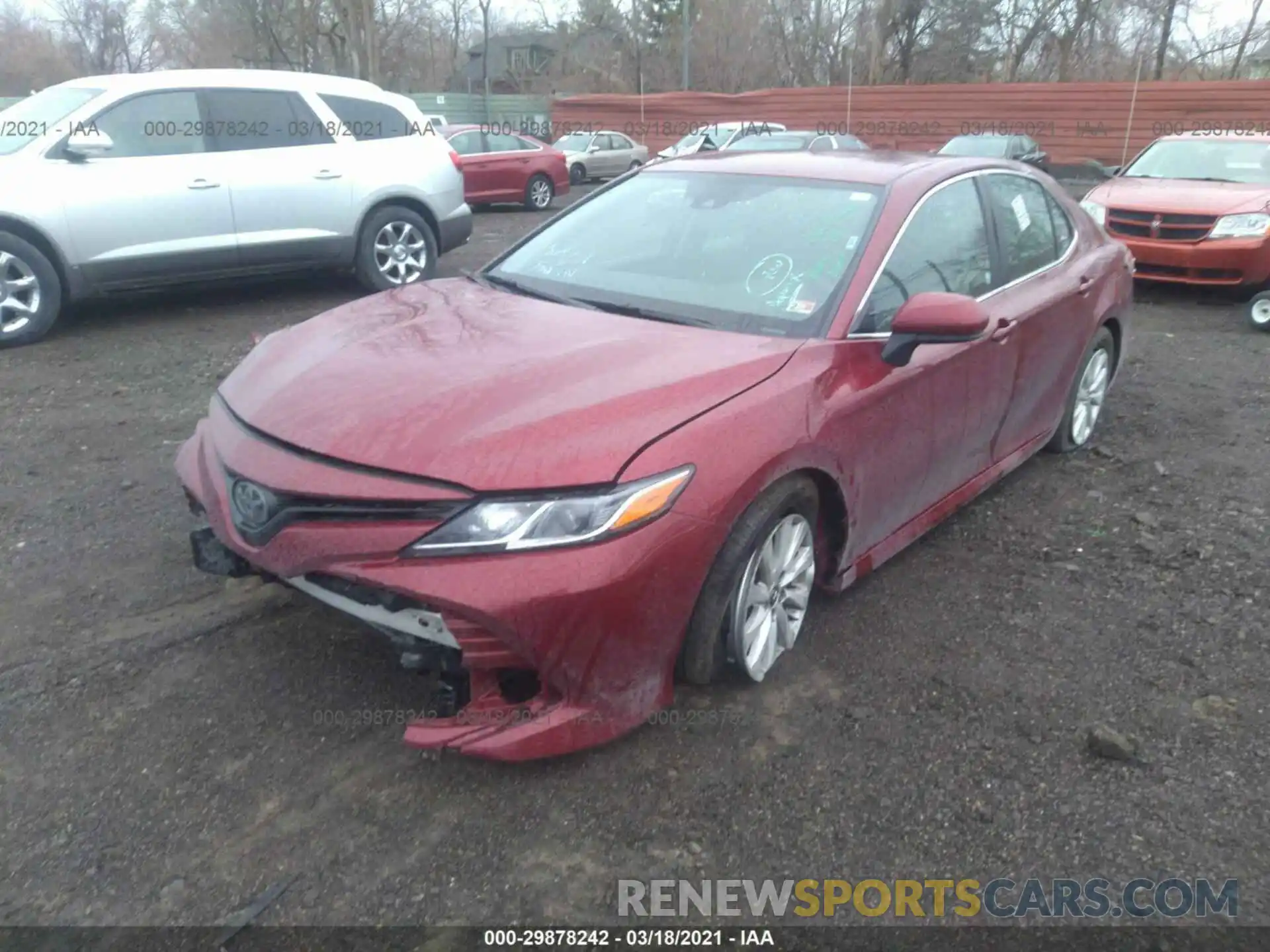 2 Photograph of a damaged car 4T1C11AK3LU929737 TOYOTA CAMRY 2020