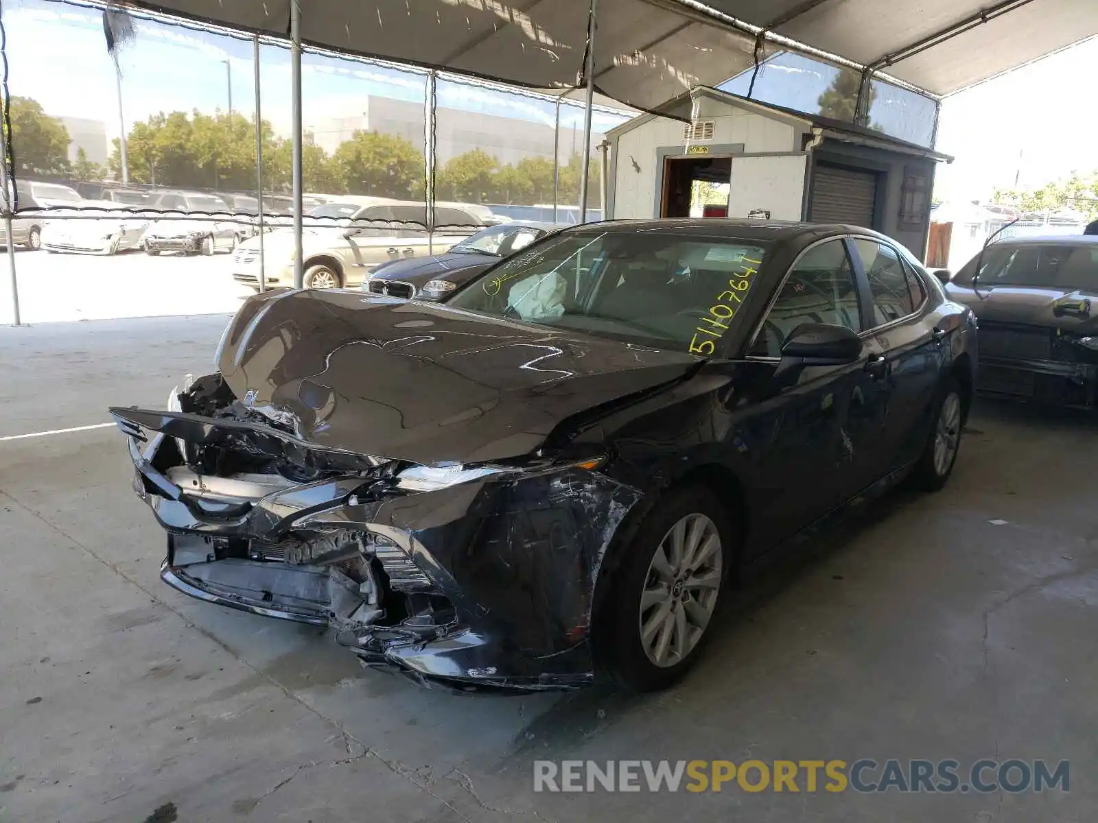 2 Photograph of a damaged car 4T1C11AK3LU932167 TOYOTA CAMRY 2020