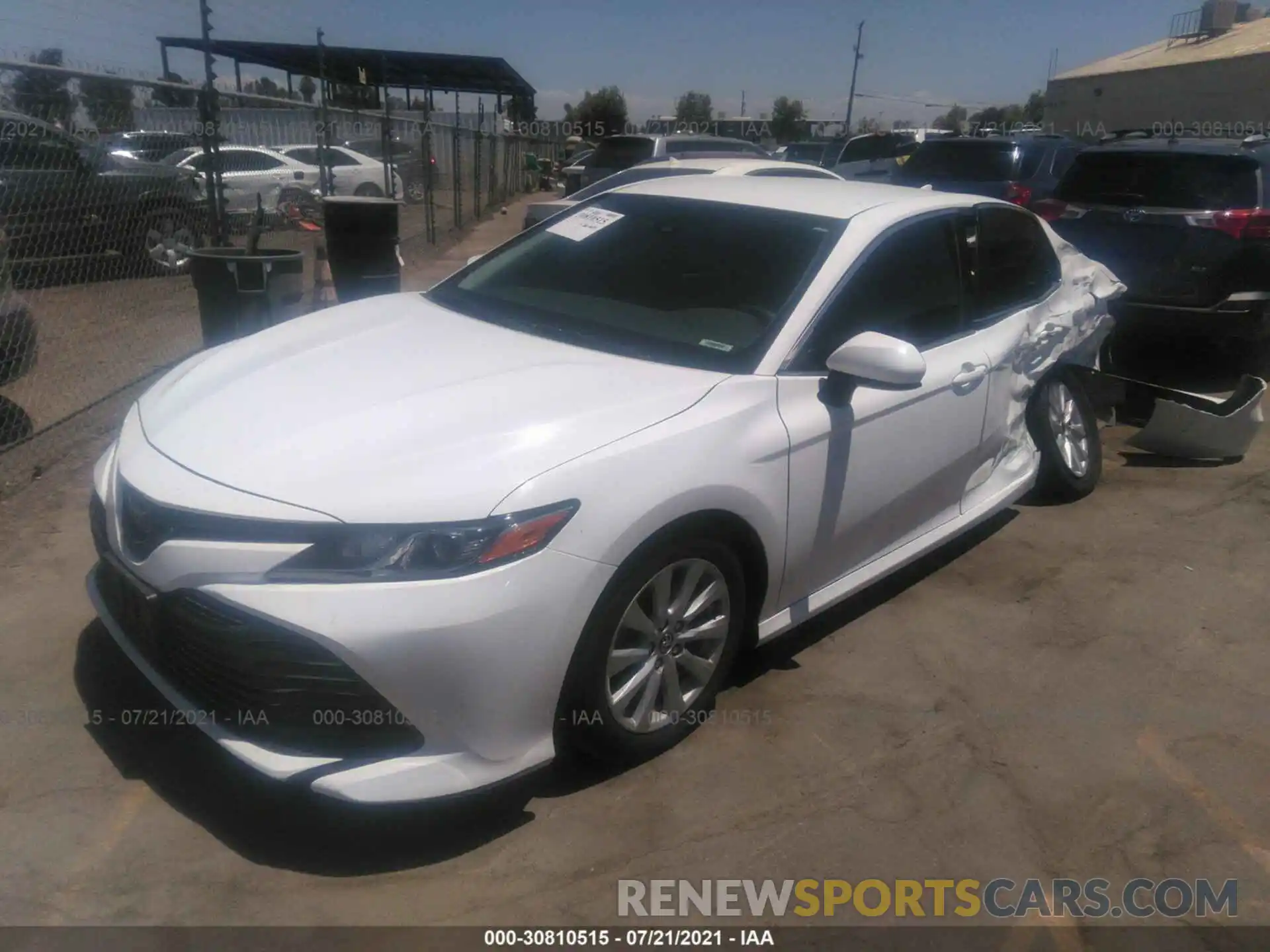 2 Photograph of a damaged car 4T1C11AK4LU315019 TOYOTA CAMRY 2020