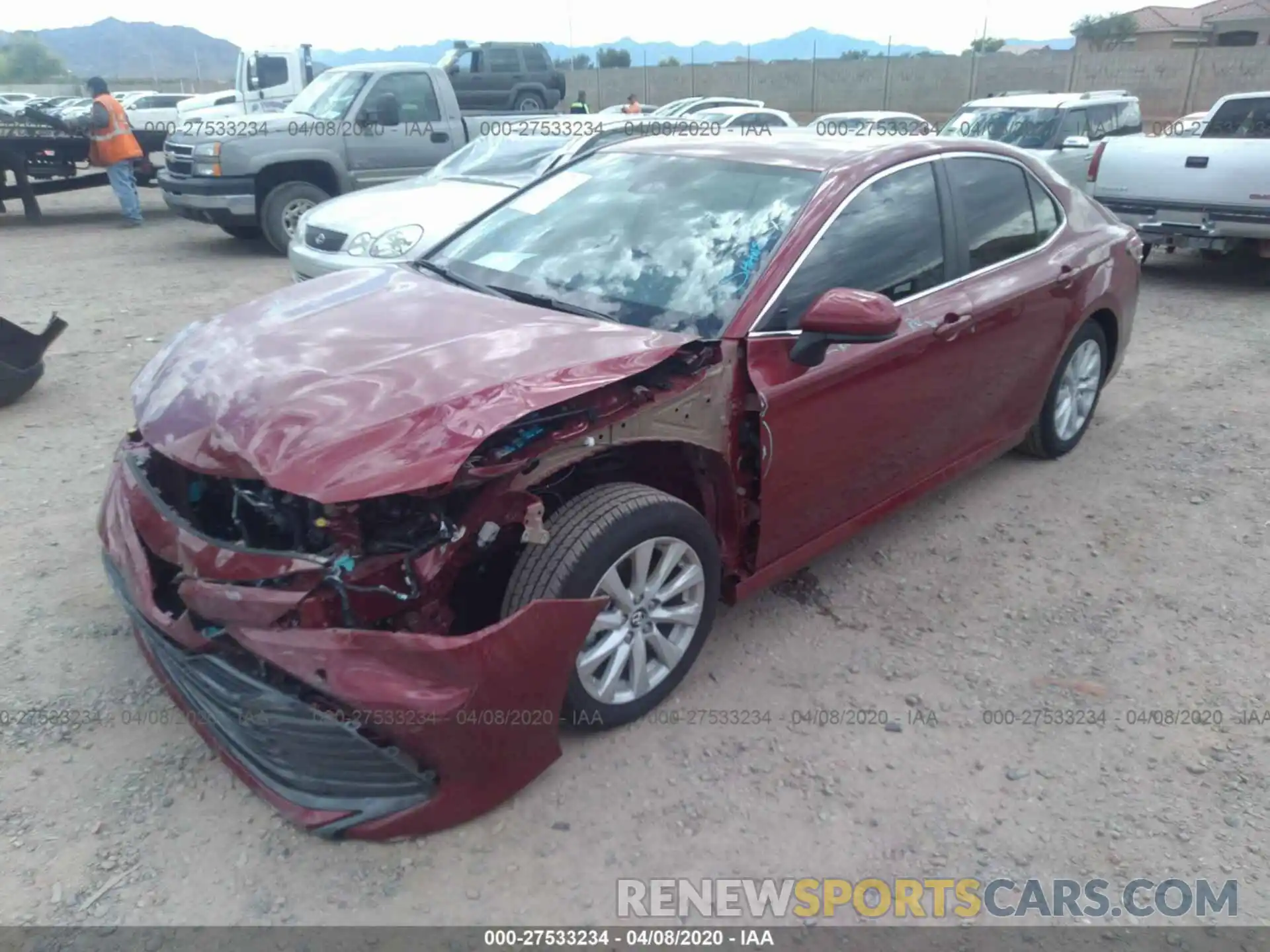 2 Photograph of a damaged car 4T1C11AK4LU325324 TOYOTA CAMRY 2020