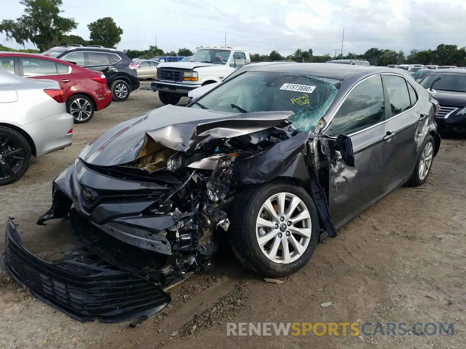 2 Photograph of a damaged car 4T1C11AK4LU326733 TOYOTA CAMRY 2020