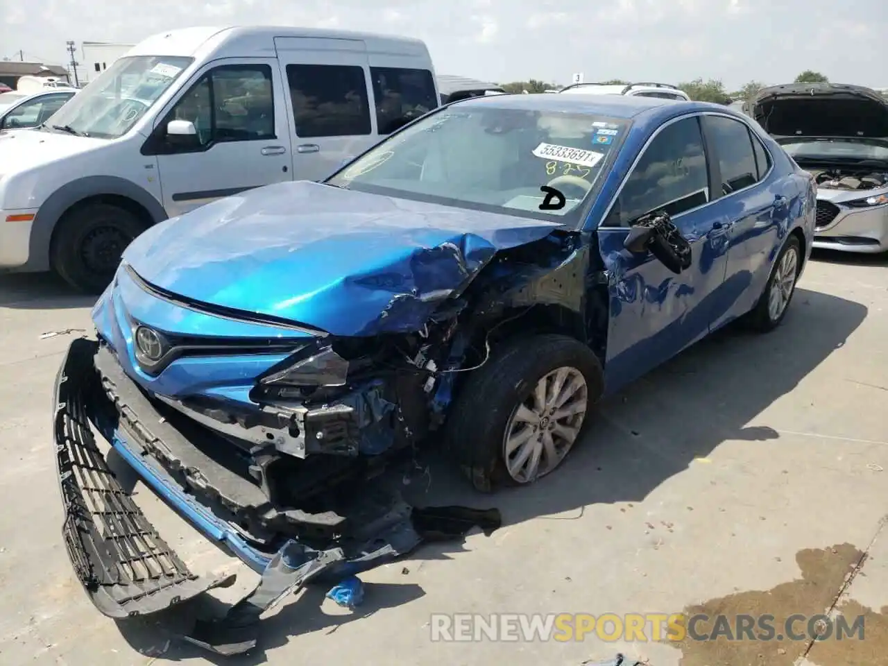 2 Photograph of a damaged car 4T1C11AK4LU337344 TOYOTA CAMRY 2020