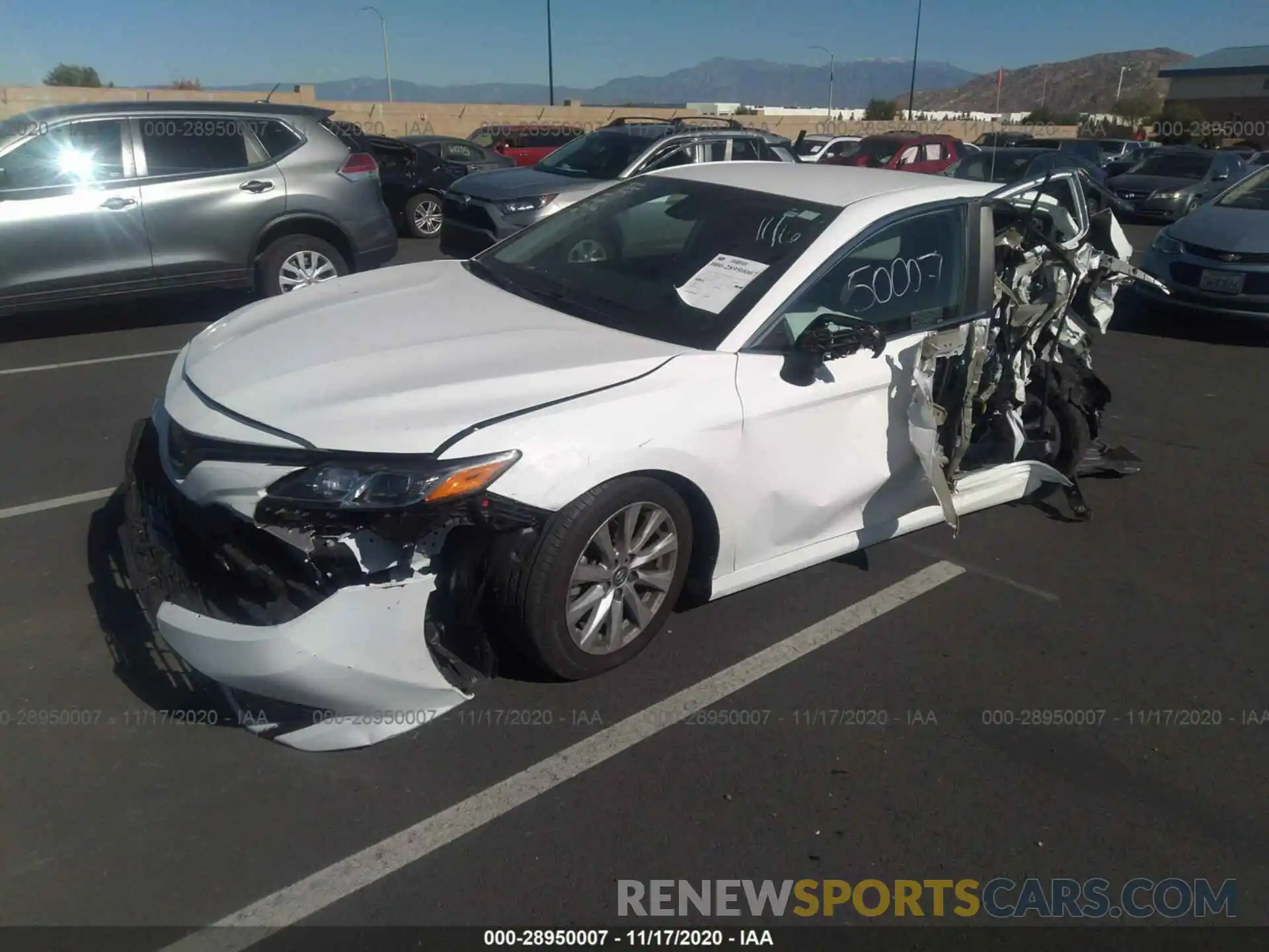 2 Photograph of a damaged car 4T1C11AK4LU340101 TOYOTA CAMRY 2020