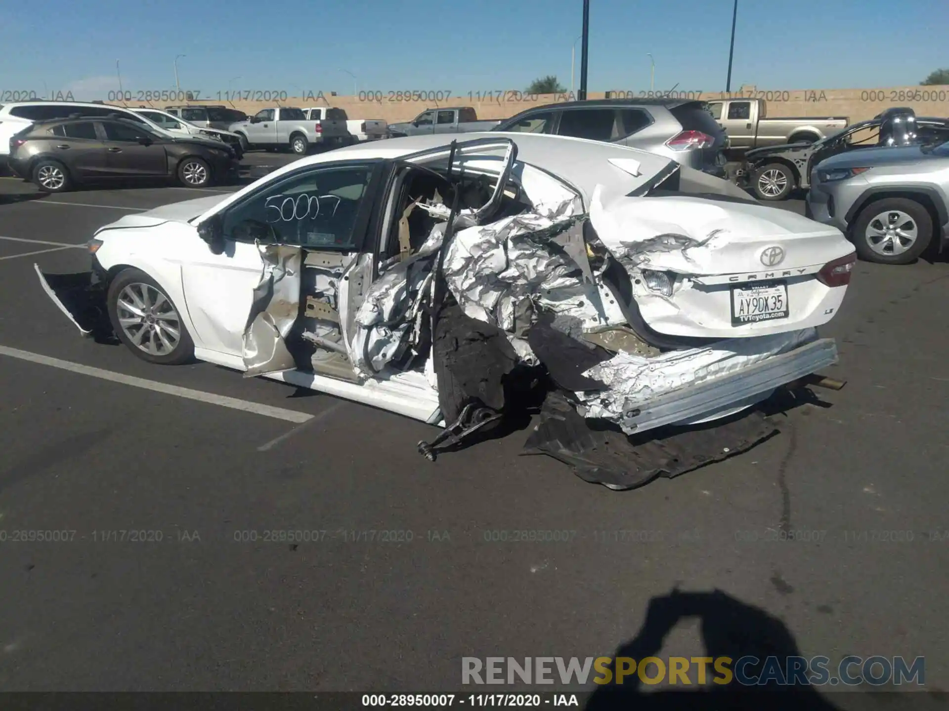 3 Photograph of a damaged car 4T1C11AK4LU340101 TOYOTA CAMRY 2020