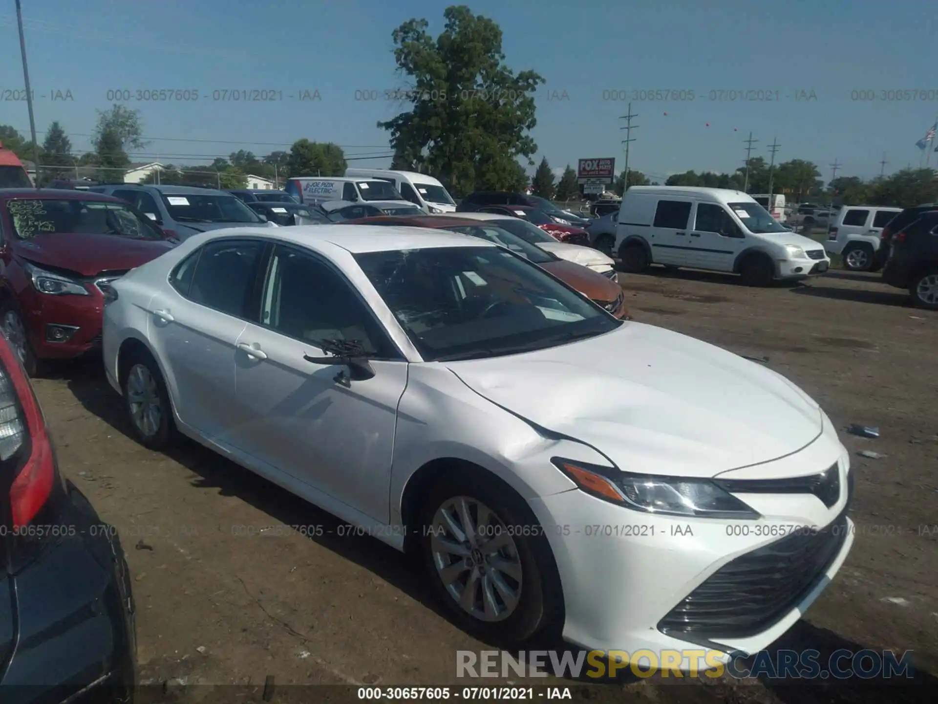 1 Photograph of a damaged car 4T1C11AK4LU343869 TOYOTA CAMRY 2020