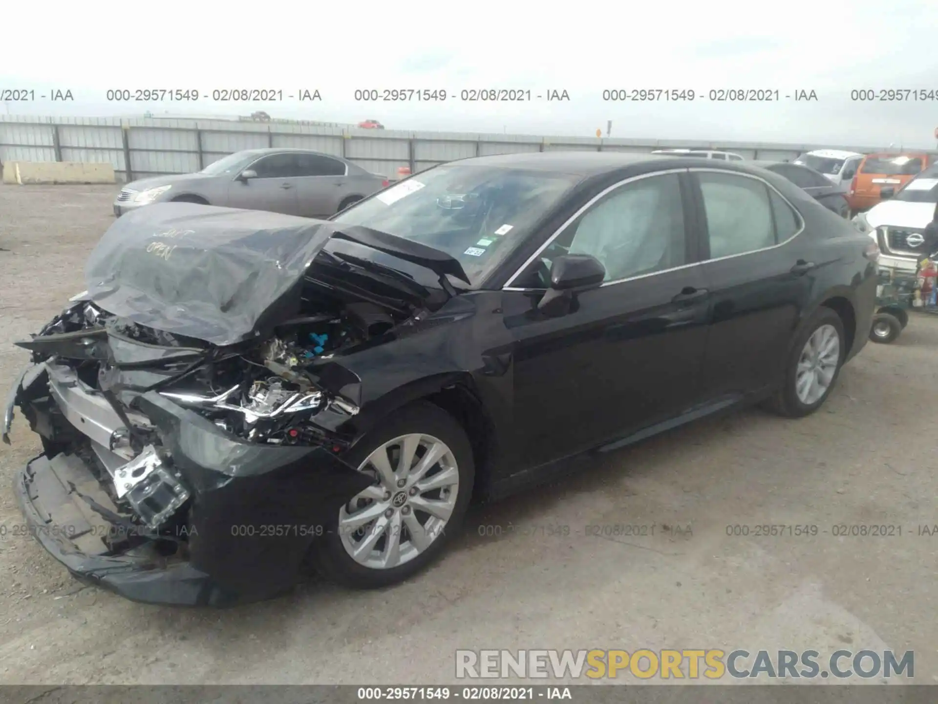 2 Photograph of a damaged car 4T1C11AK4LU398080 TOYOTA CAMRY 2020
