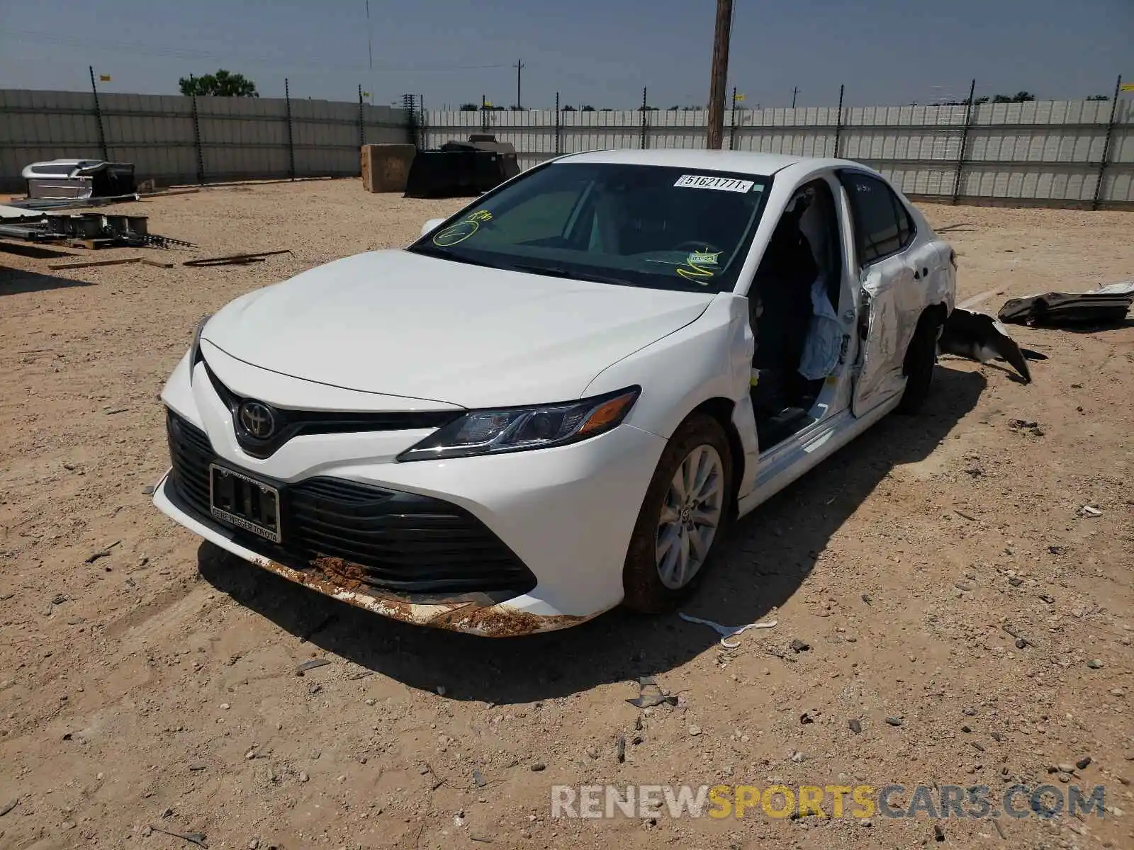 2 Photograph of a damaged car 4T1C11AK4LU506004 TOYOTA CAMRY 2020