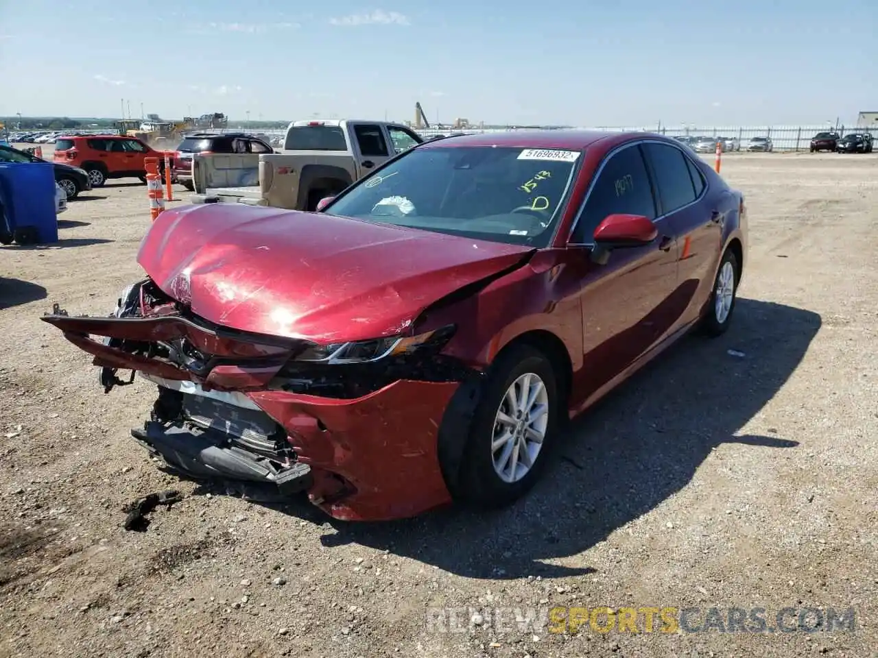 2 Photograph of a damaged car 4T1C11AK4LU864543 TOYOTA CAMRY 2020