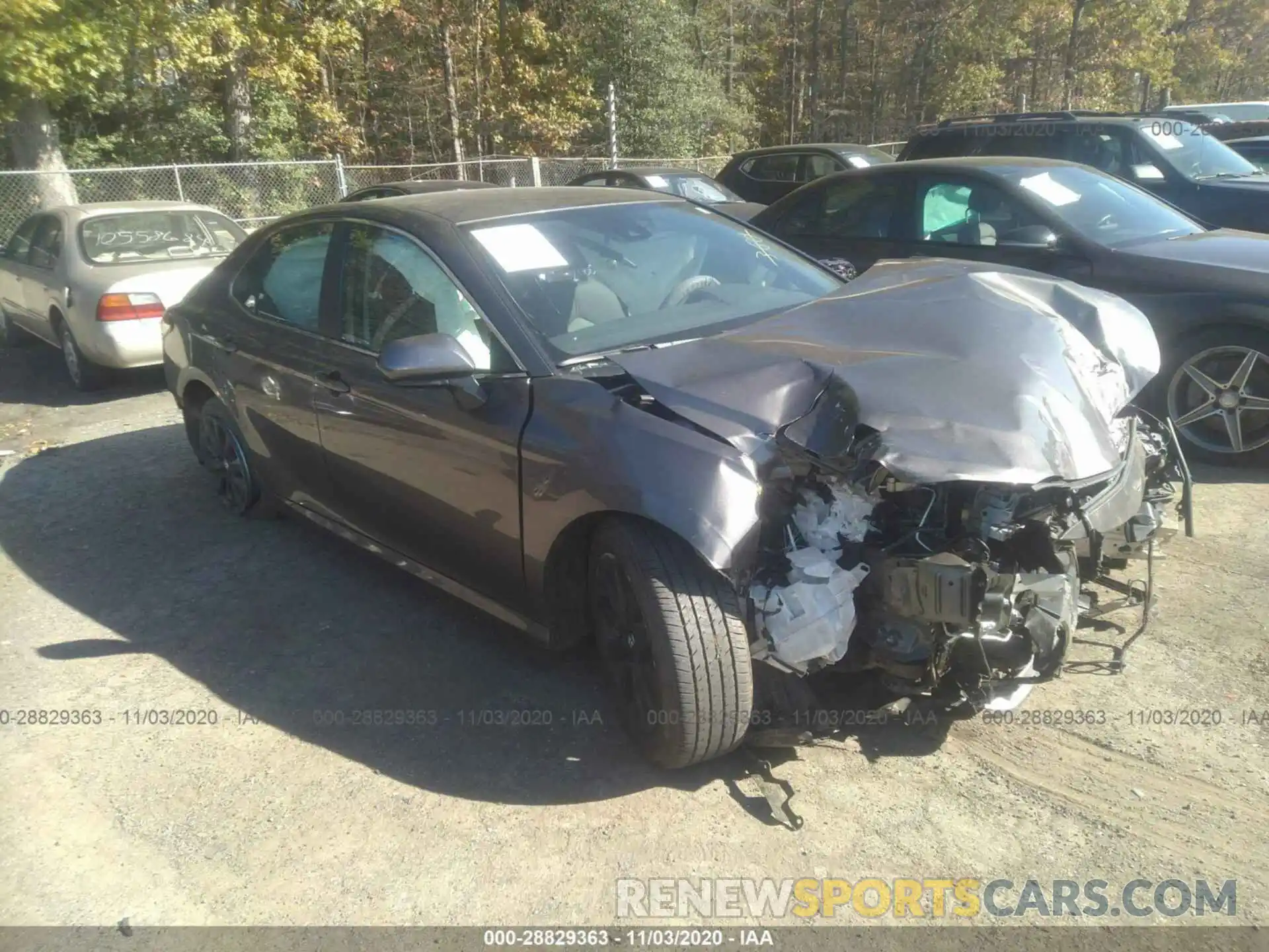 1 Photograph of a damaged car 4T1C11AK4LU891855 TOYOTA CAMRY 2020