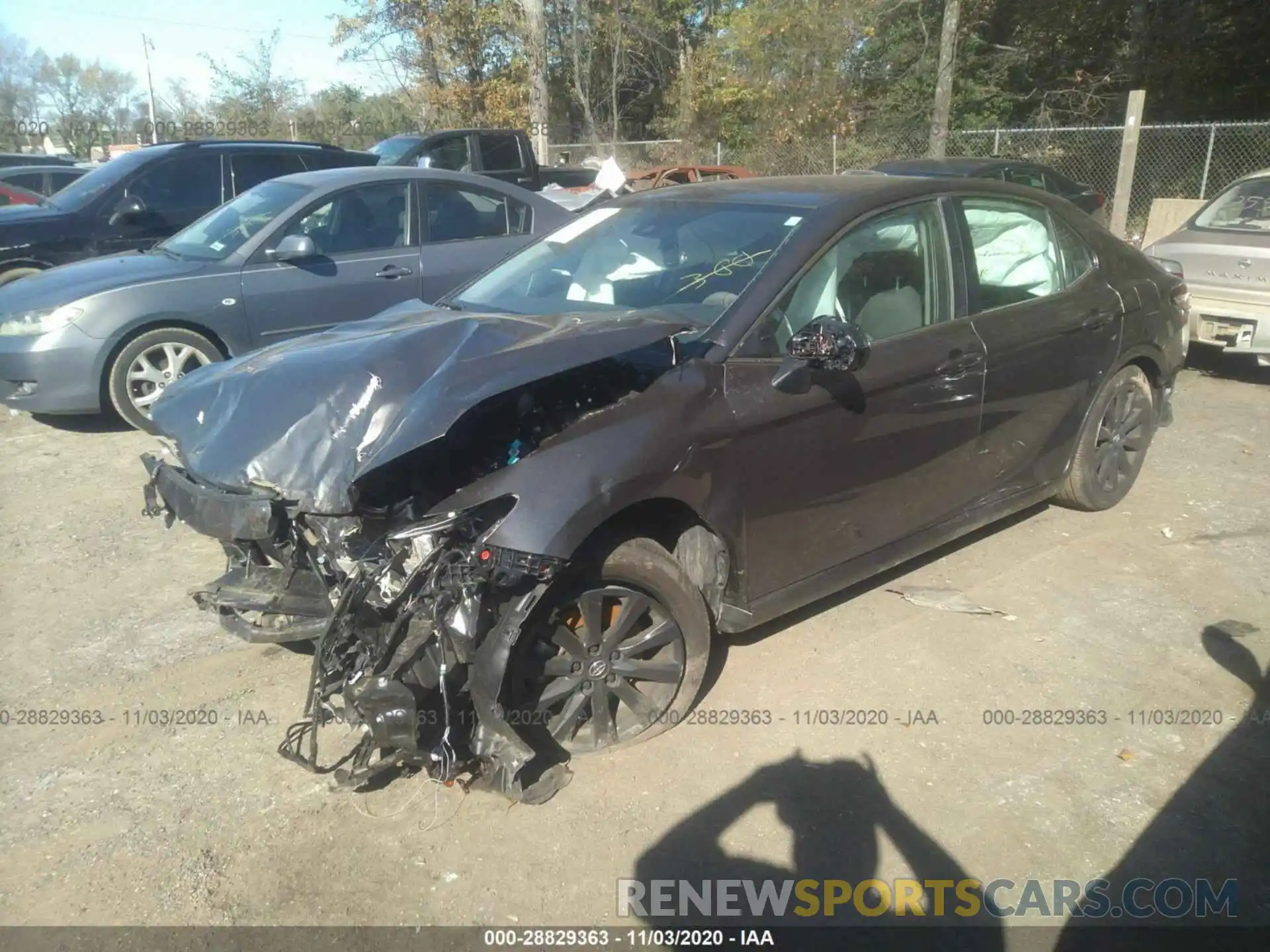 2 Photograph of a damaged car 4T1C11AK4LU891855 TOYOTA CAMRY 2020