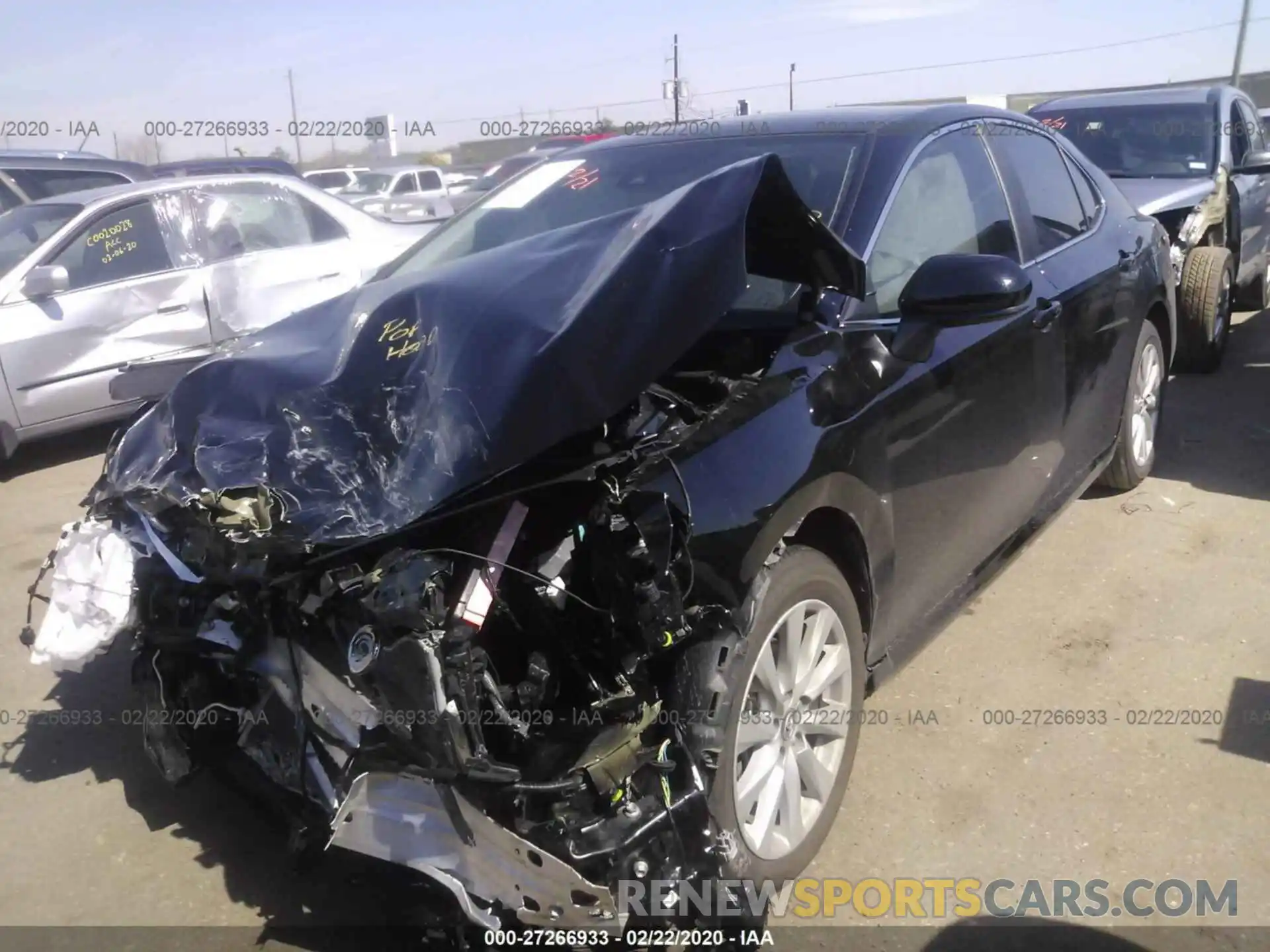 2 Photograph of a damaged car 4T1C11AK4LU902496 TOYOTA CAMRY 2020