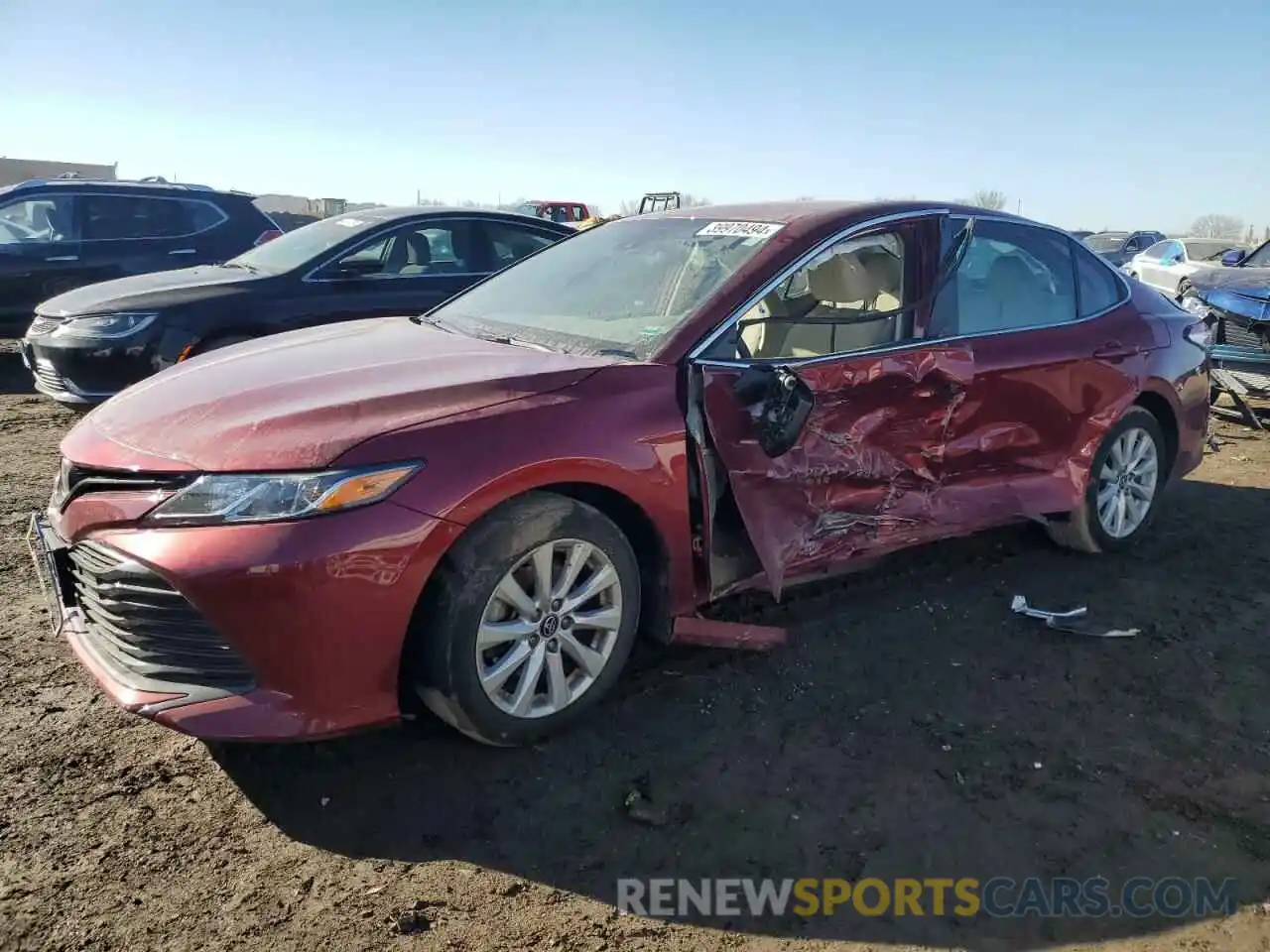 1 Photograph of a damaged car 4T1C11AK4LU911506 TOYOTA CAMRY 2020