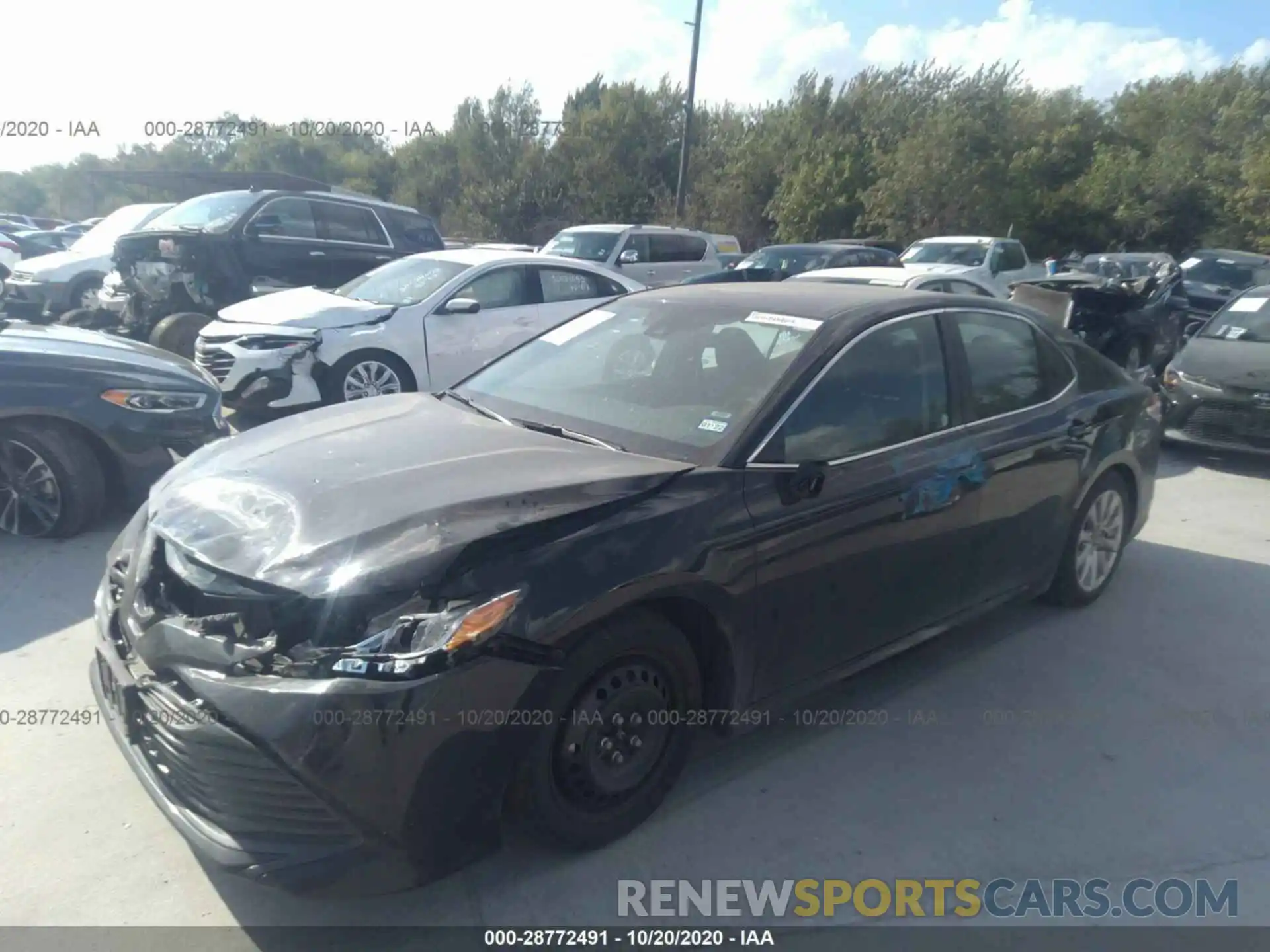 2 Photograph of a damaged car 4T1C11AK4LU927222 TOYOTA CAMRY 2020