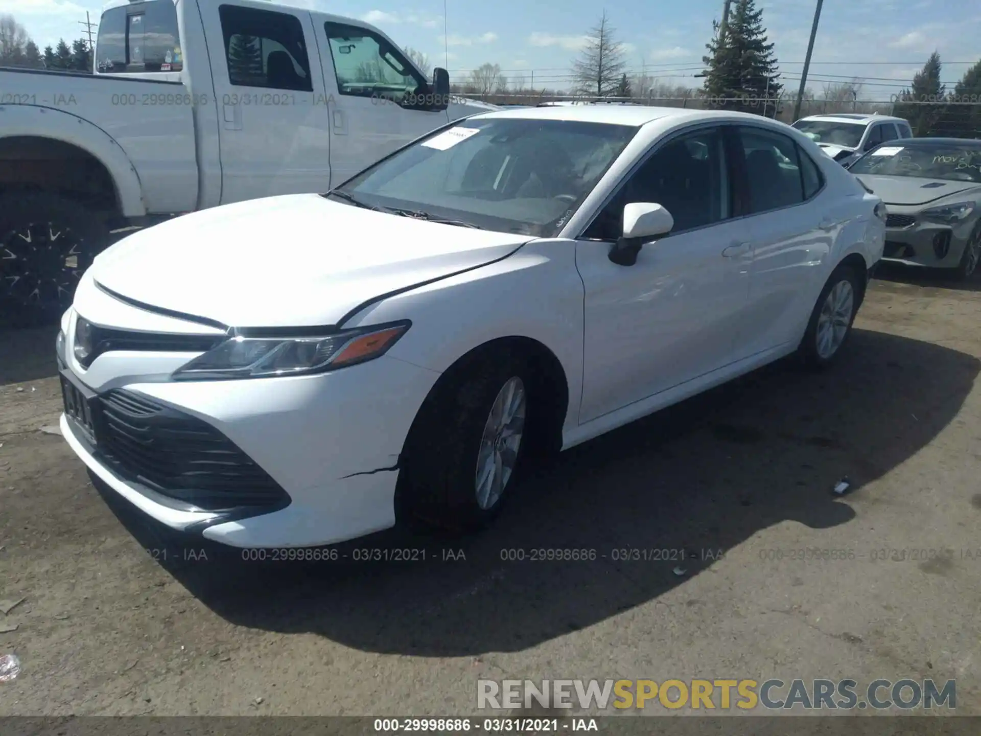 2 Photograph of a damaged car 4T1C11AK4LU927530 TOYOTA CAMRY 2020