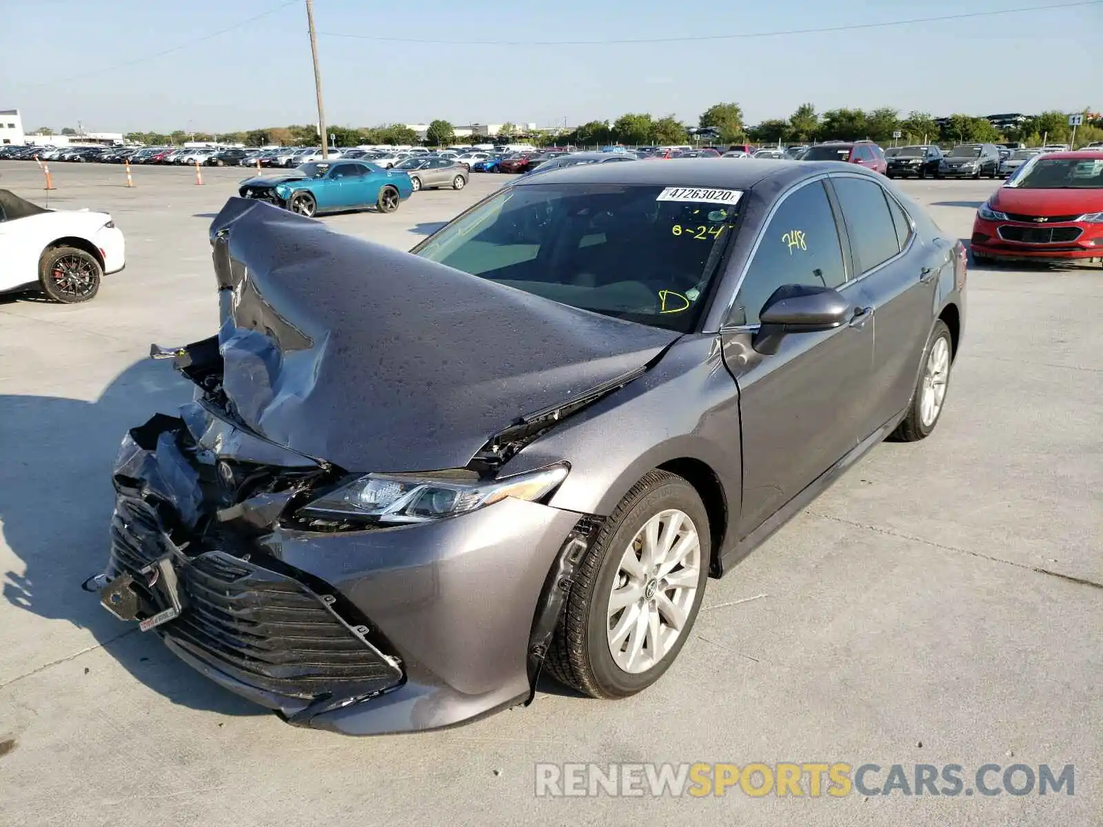 2 Photograph of a damaged car 4T1C11AK4LU938544 TOYOTA CAMRY 2020