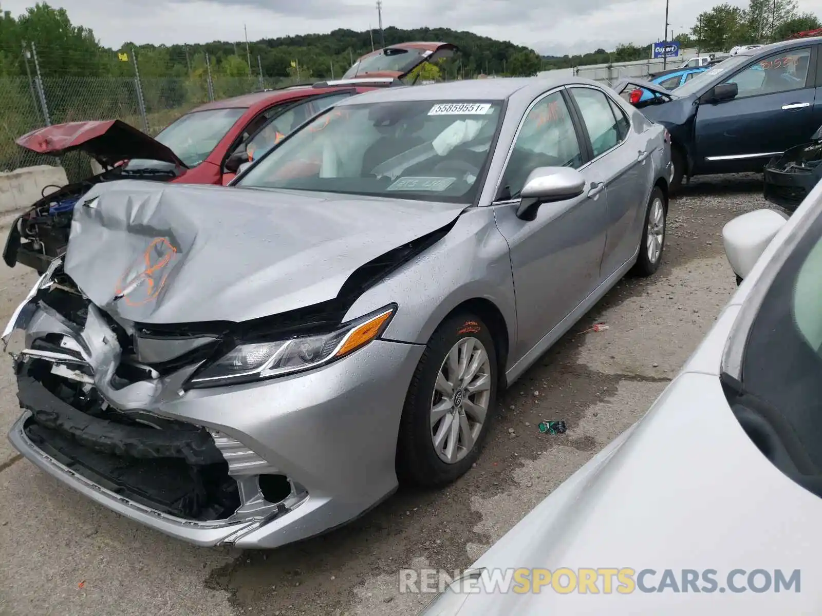 2 Photograph of a damaged car 4T1C11AK4LU939595 TOYOTA CAMRY 2020