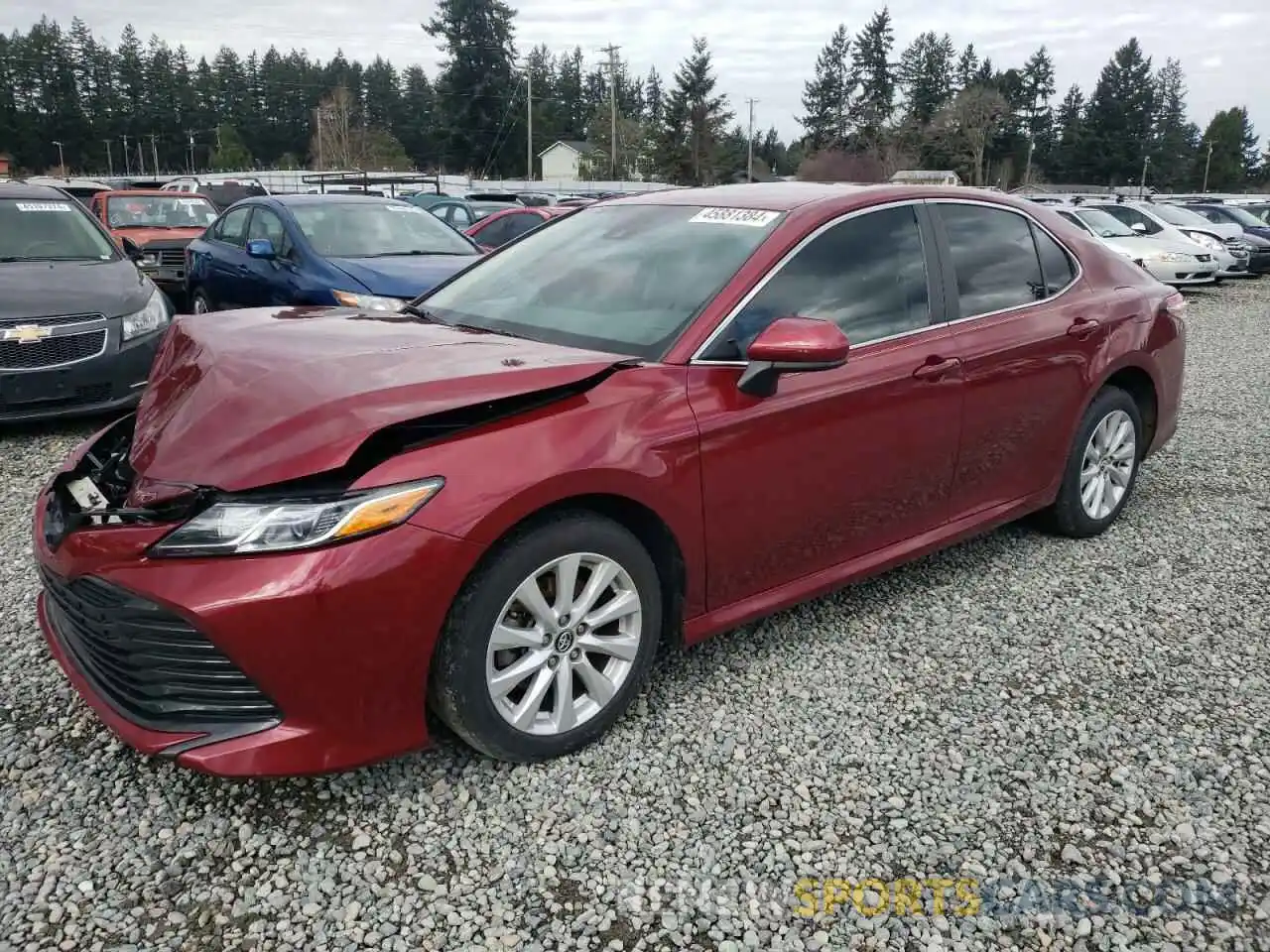 1 Photograph of a damaged car 4T1C11AK4LU940021 TOYOTA CAMRY 2020