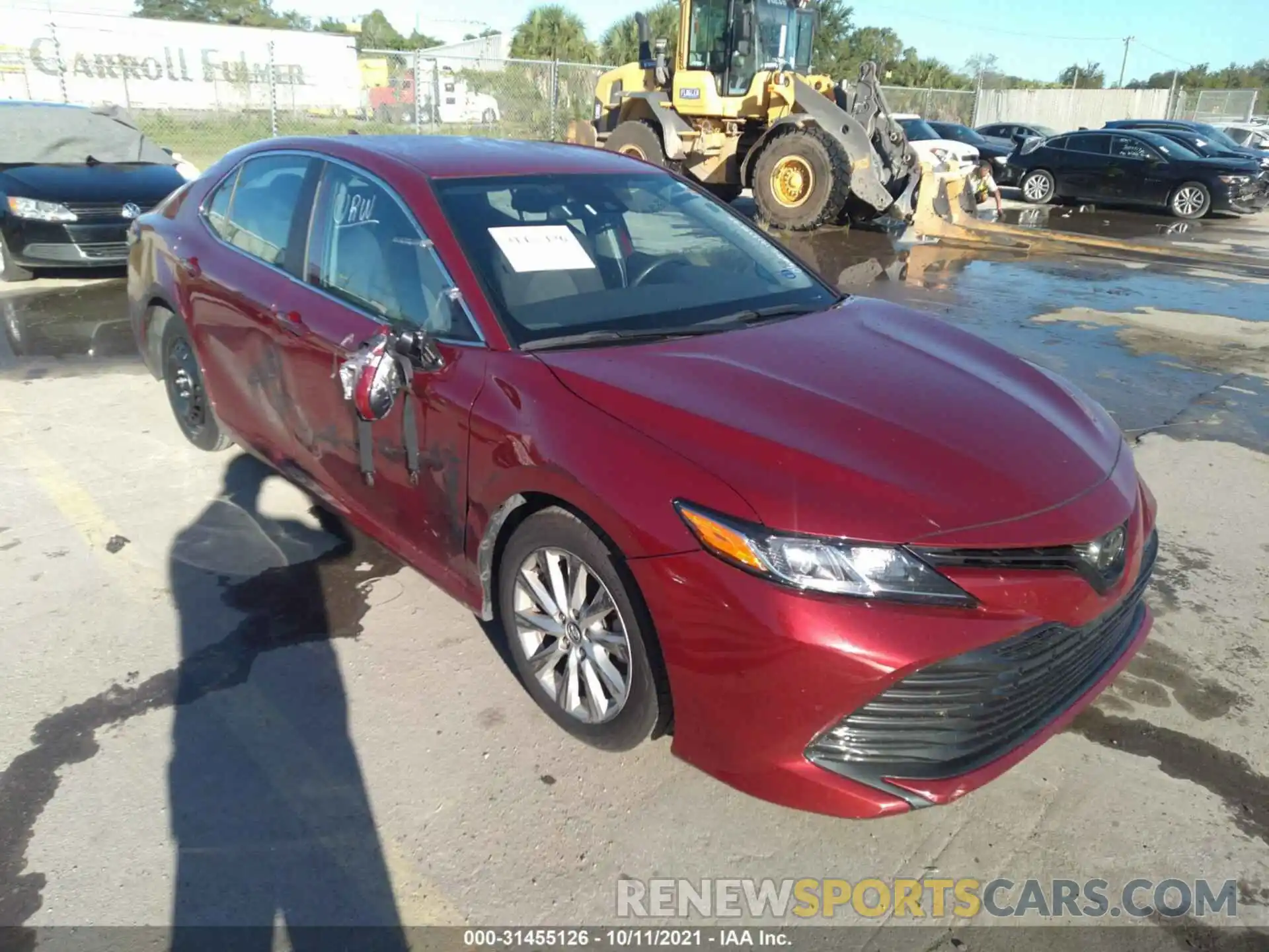 1 Photograph of a damaged car 4T1C11AK4LU943419 TOYOTA CAMRY 2020