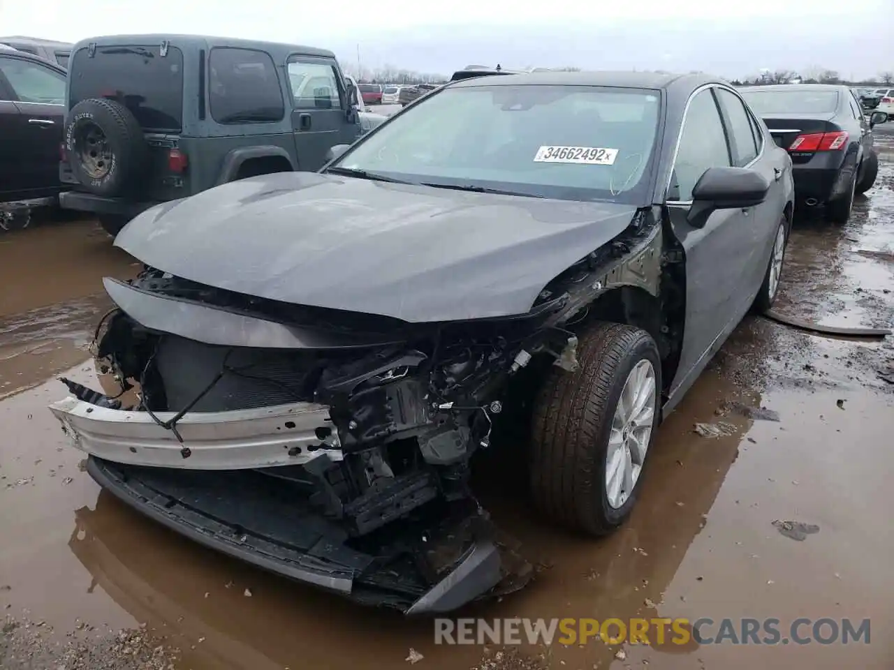 2 Photograph of a damaged car 4T1C11AK5LU883621 TOYOTA CAMRY 2020