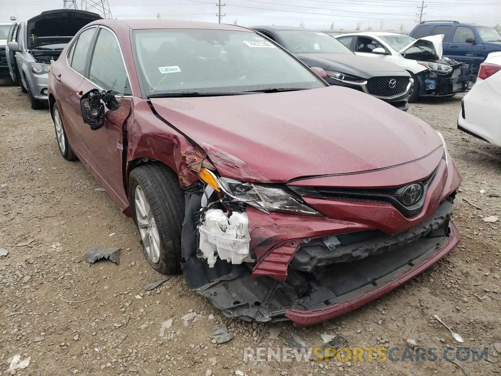 1 Photograph of a damaged car 4T1C11AK5LU931991 TOYOTA CAMRY 2020