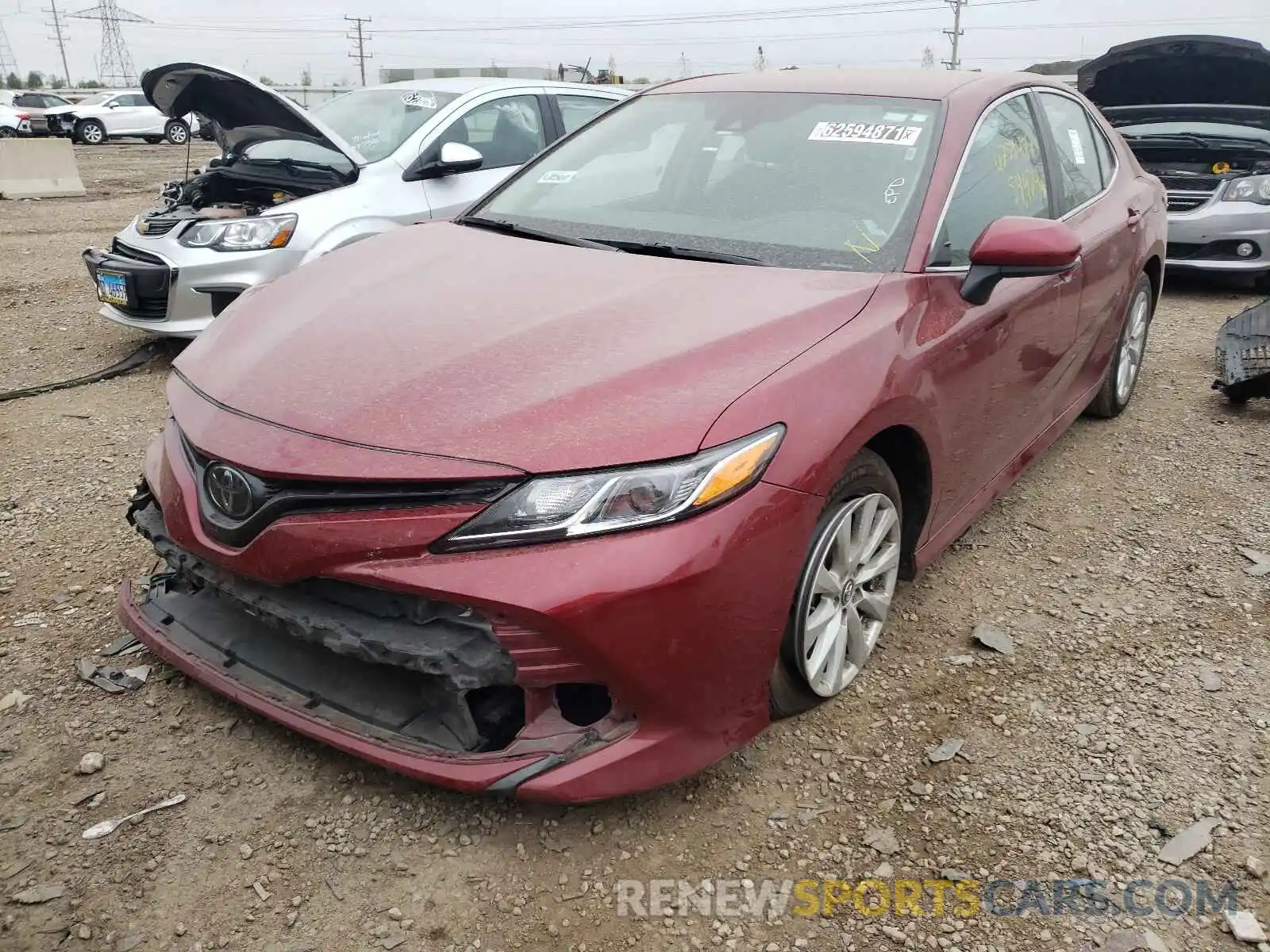 2 Photograph of a damaged car 4T1C11AK5LU931991 TOYOTA CAMRY 2020