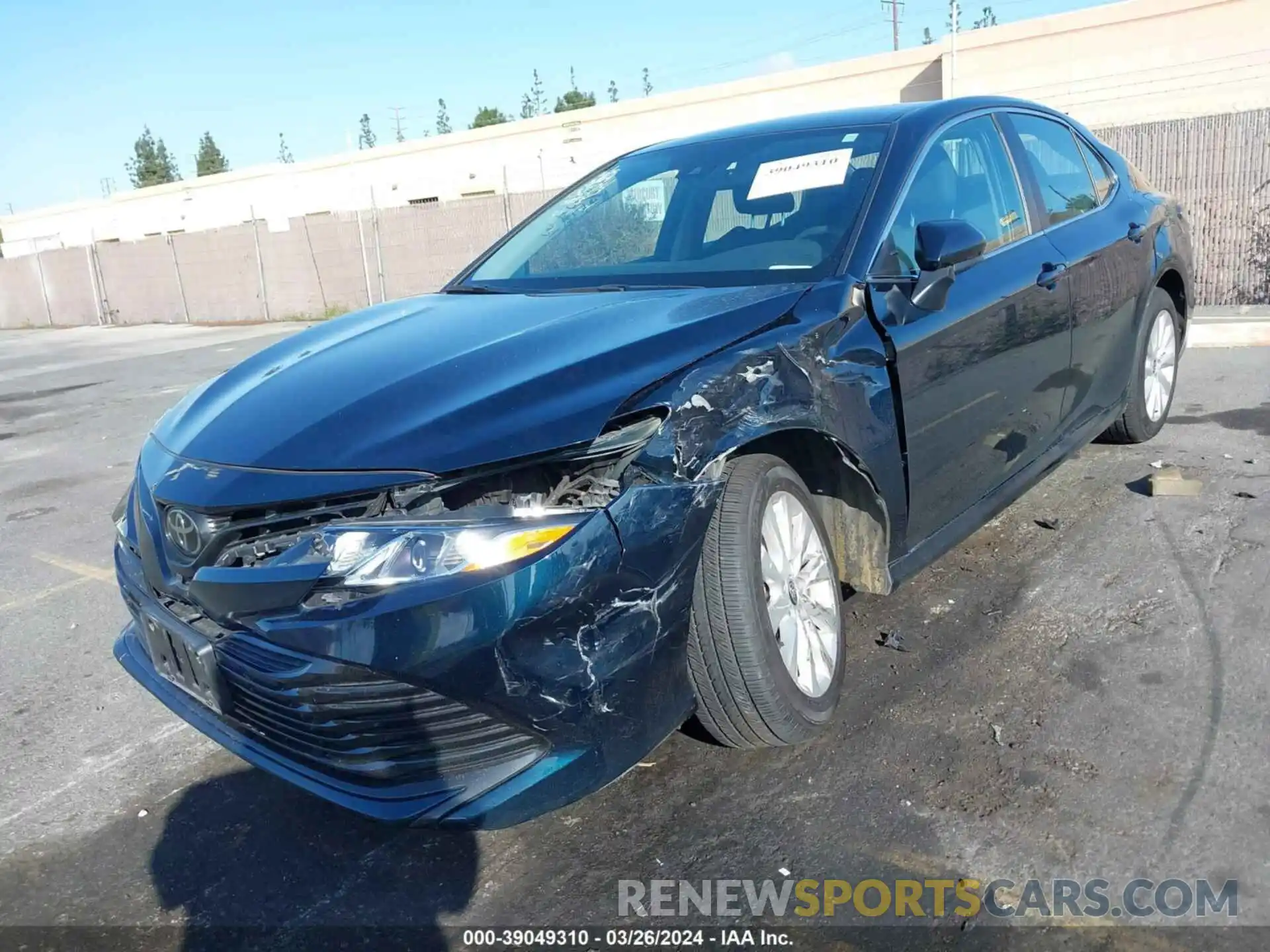 2 Photograph of a damaged car 4T1C11AK5LU984853 TOYOTA CAMRY 2020