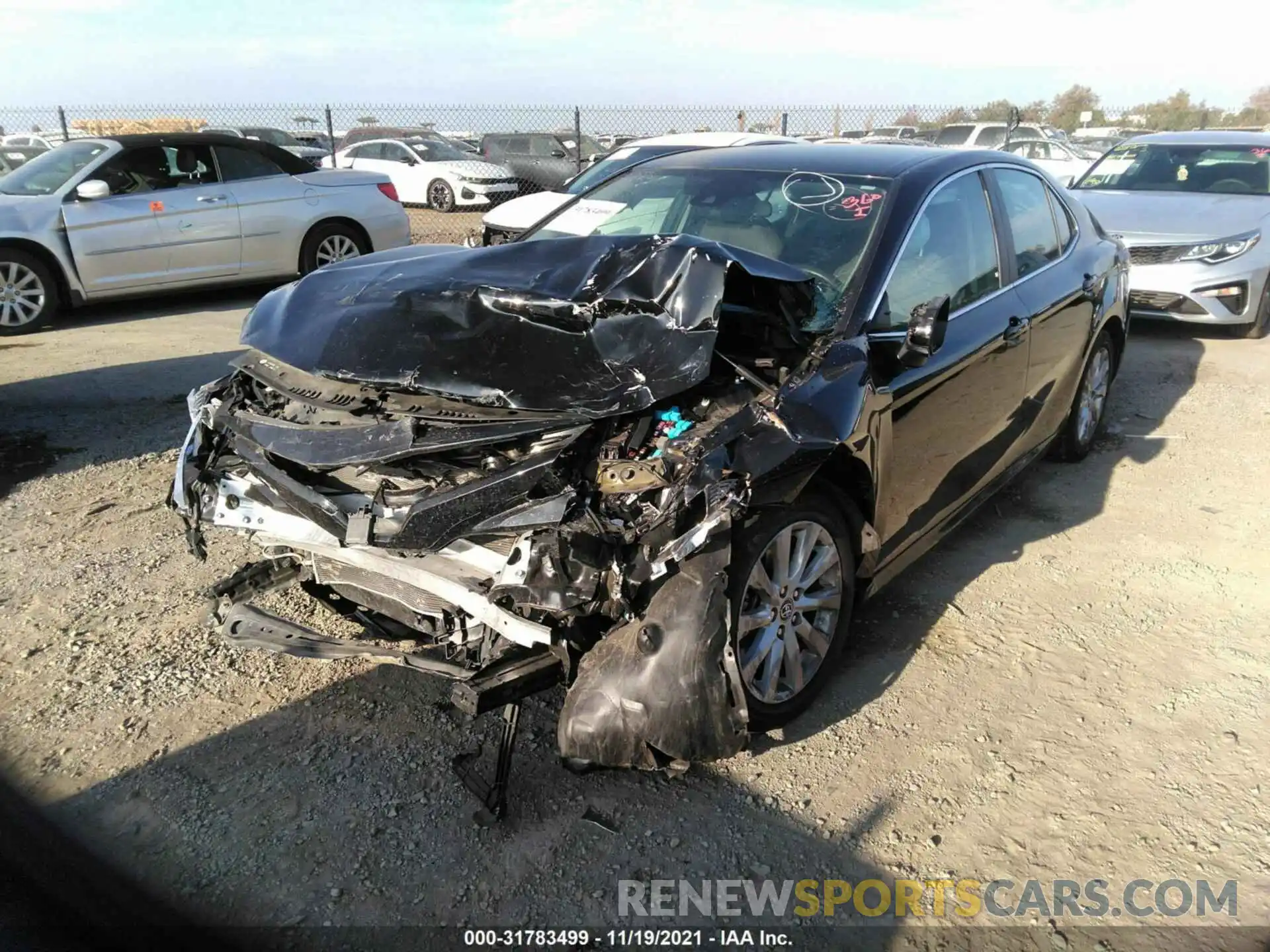 2 Photograph of a damaged car 4T1C11AK6LU317094 TOYOTA CAMRY 2020