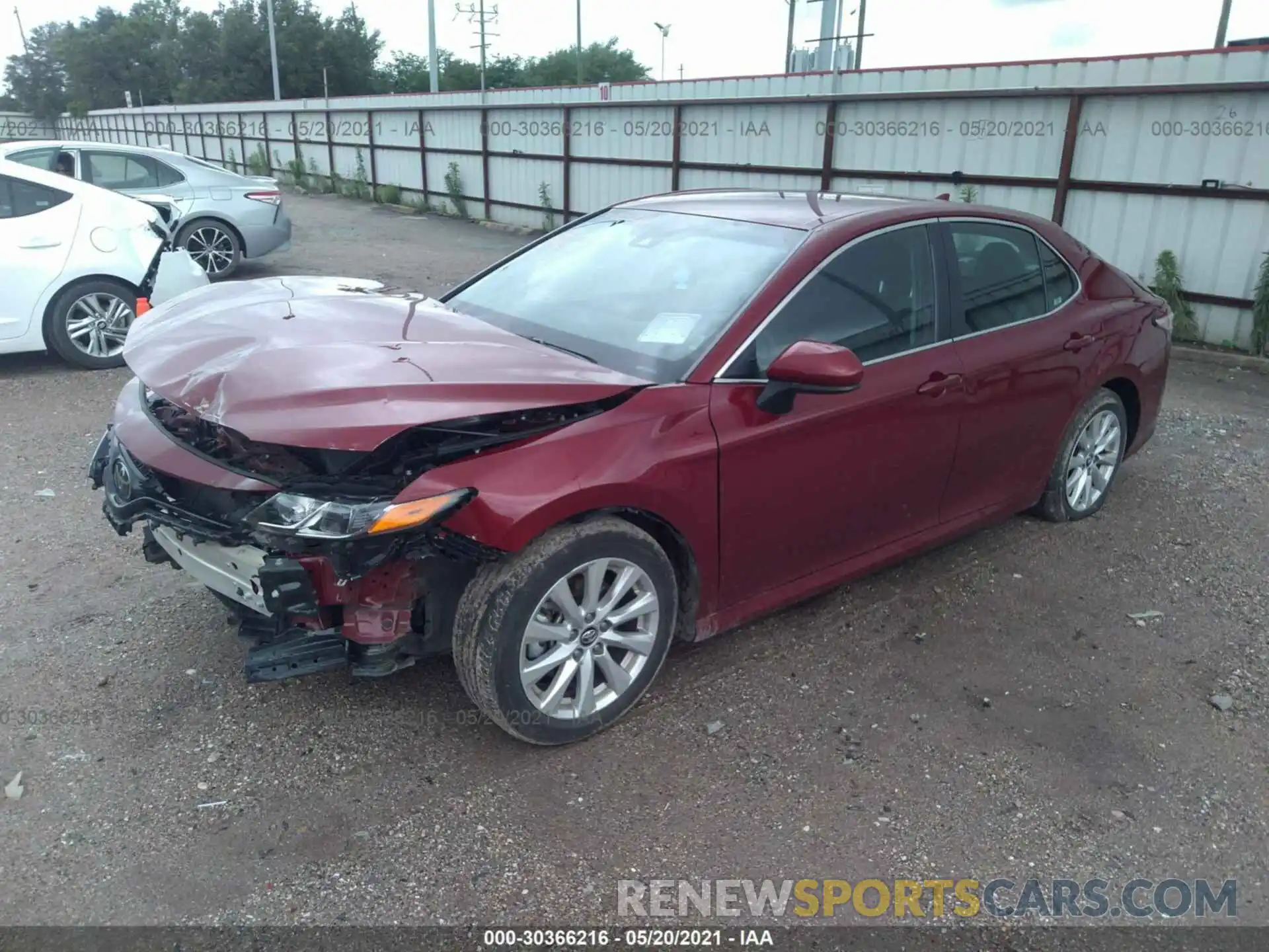 2 Photograph of a damaged car 4T1C11AK6LU352251 TOYOTA CAMRY 2020