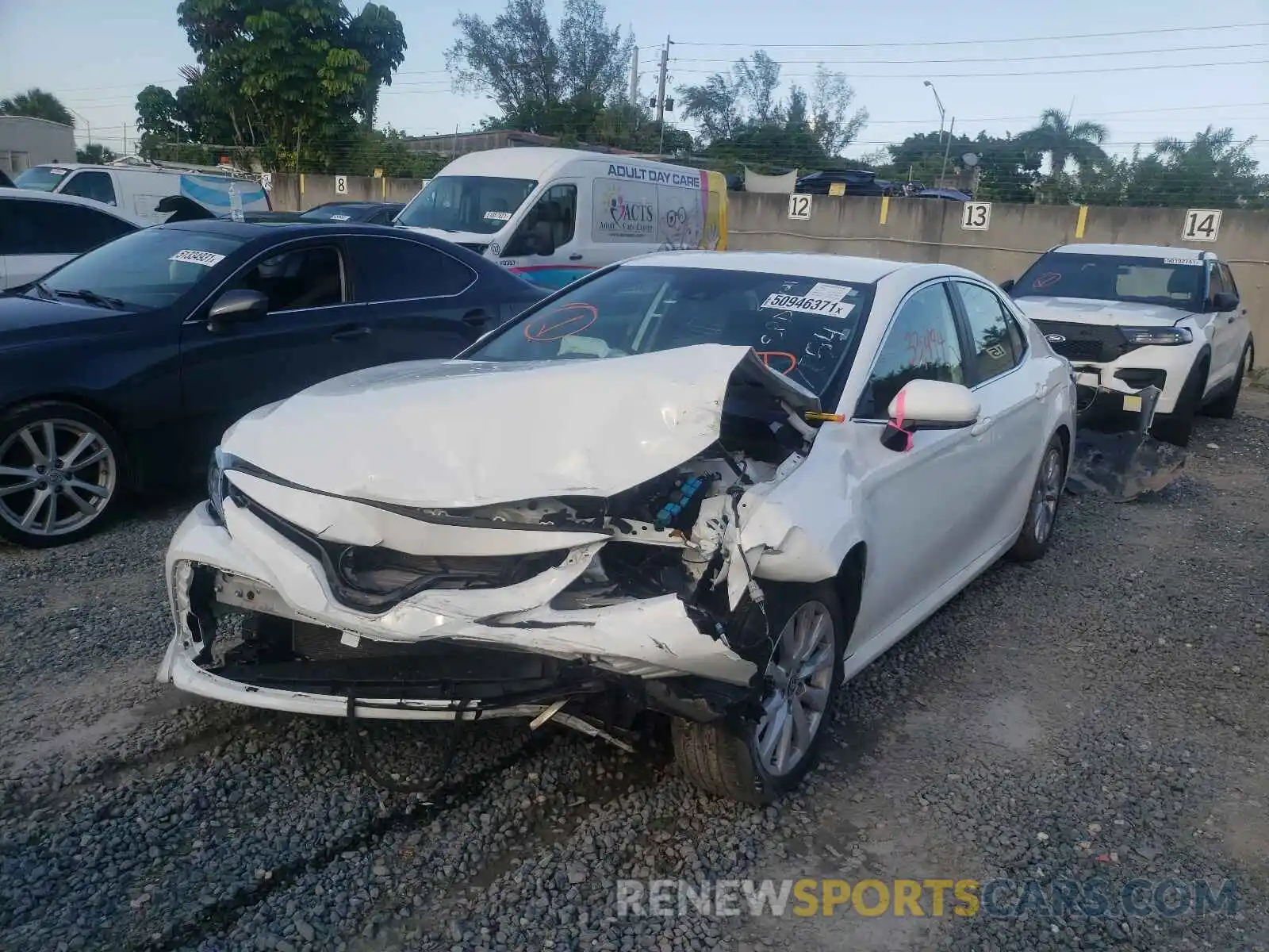 2 Photograph of a damaged car 4T1C11AK6LU357854 TOYOTA CAMRY 2020