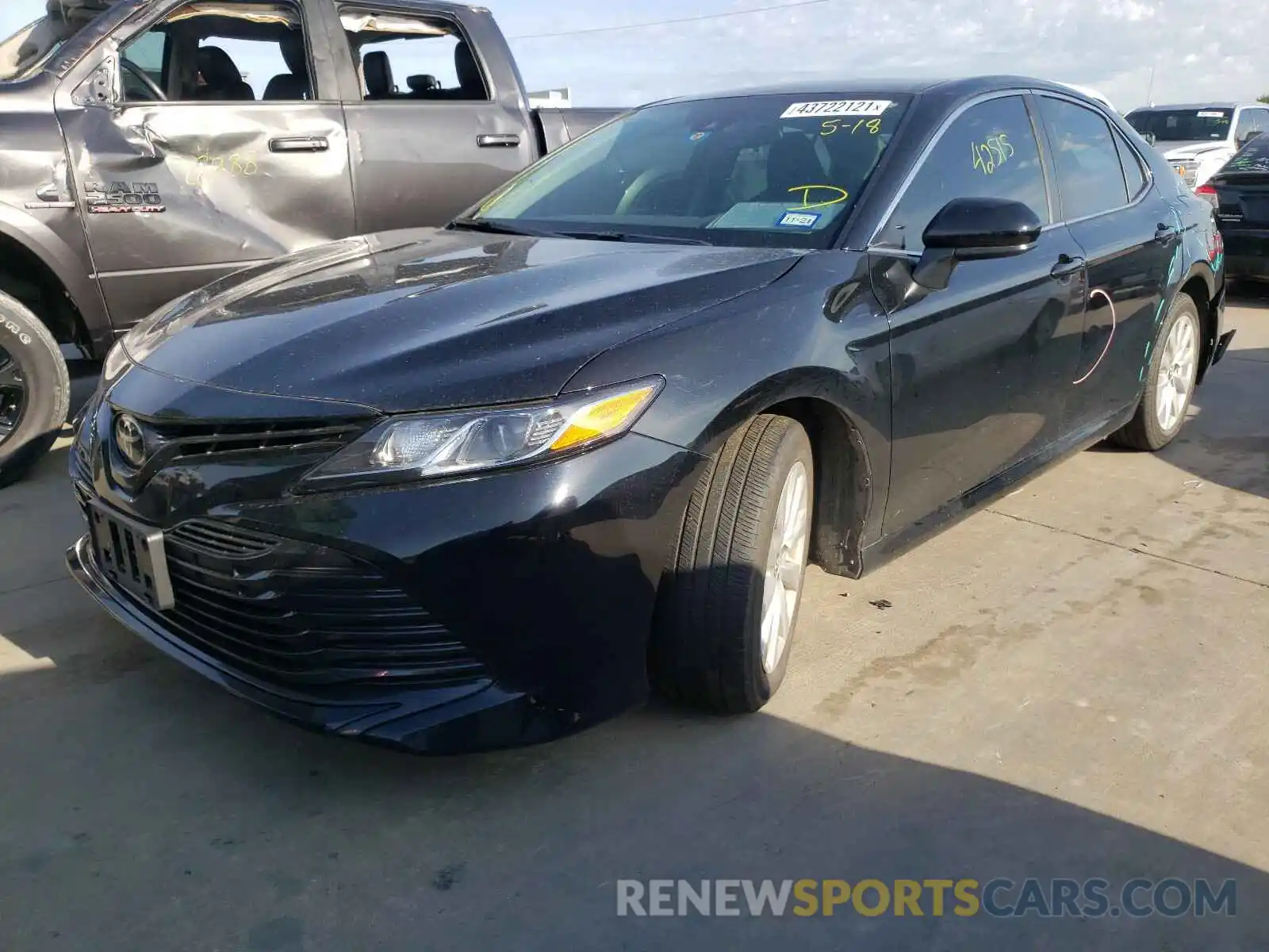 2 Photograph of a damaged car 4T1C11AK6LU883045 TOYOTA CAMRY 2020