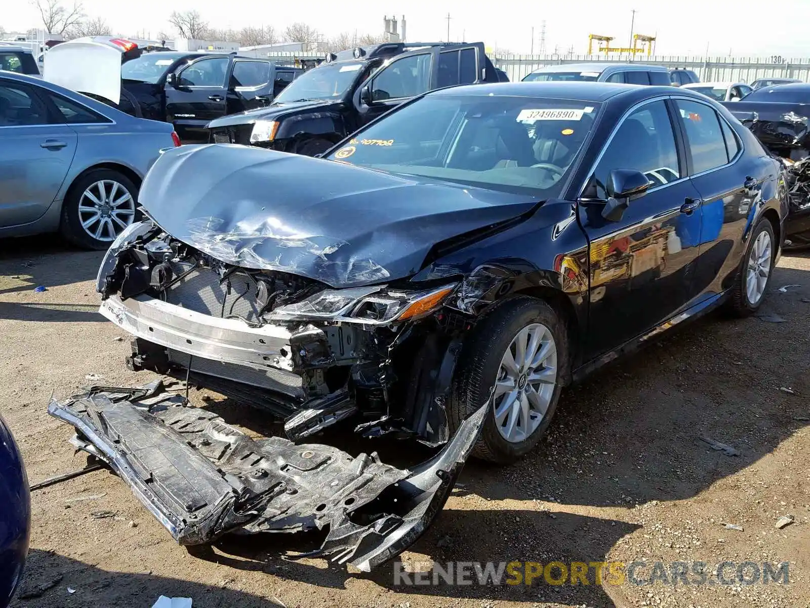 2 Photograph of a damaged car 4T1C11AK6LU907702 TOYOTA CAMRY 2020