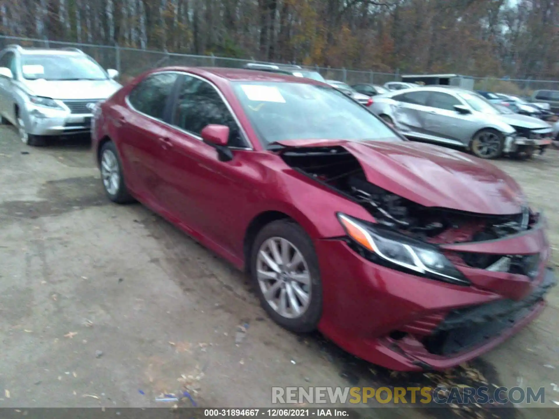 1 Photograph of a damaged car 4T1C11AK6LU908106 TOYOTA CAMRY 2020