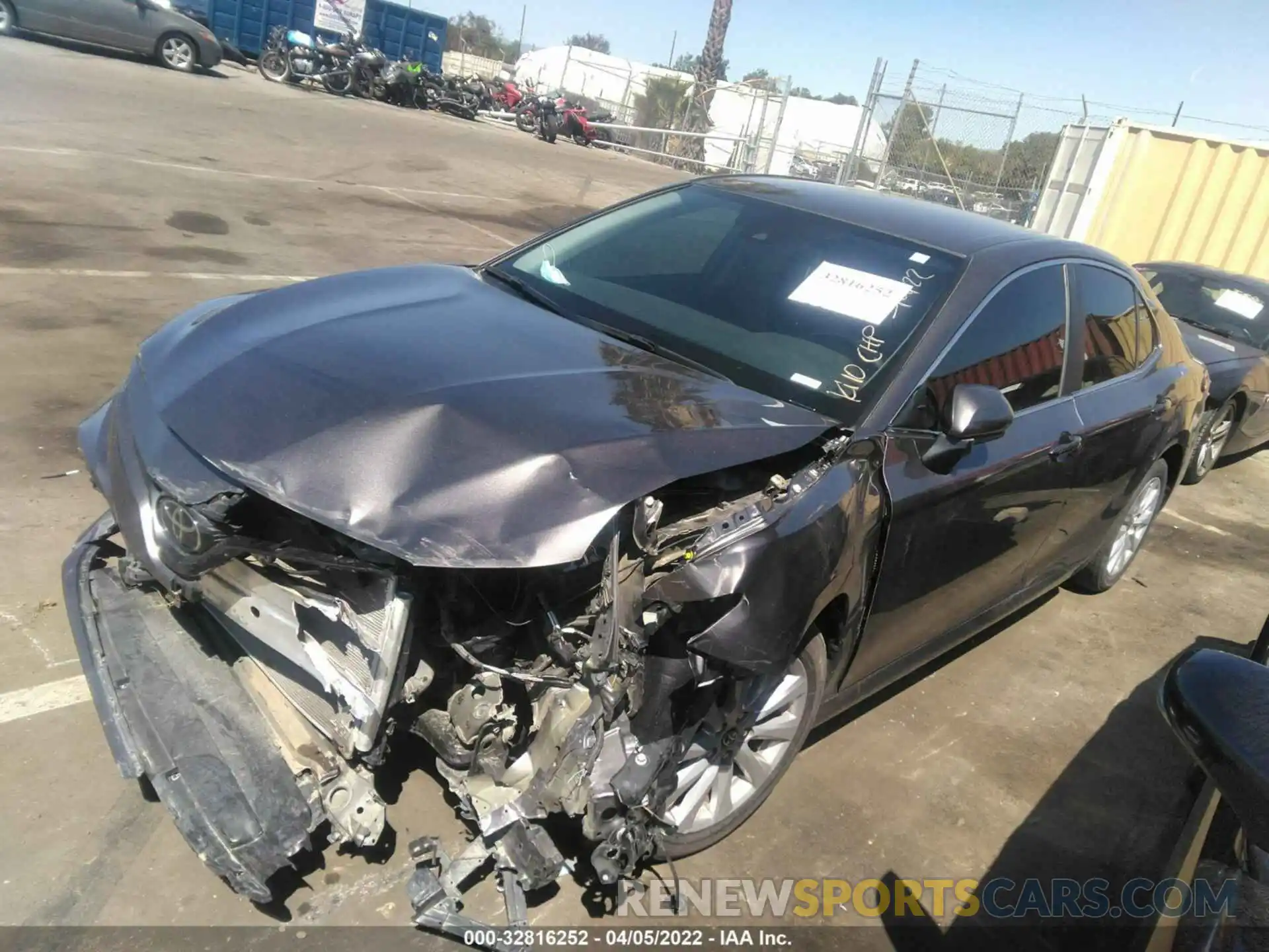 2 Photograph of a damaged car 4T1C11AK6LU949254 TOYOTA CAMRY 2020