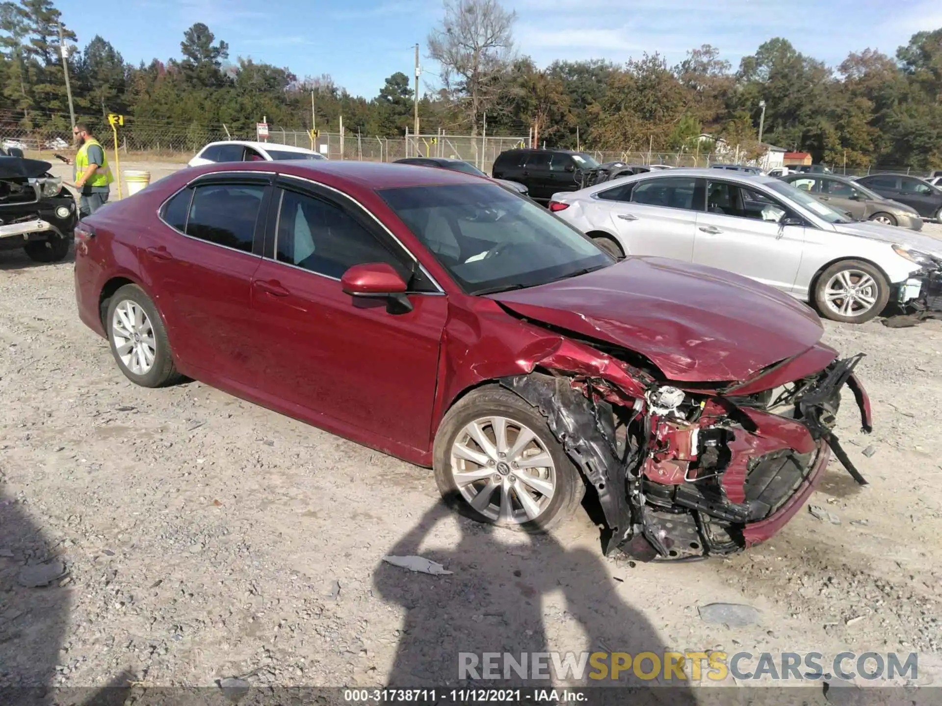 1 Photograph of a damaged car 4T1C11AK7LU308310 TOYOTA CAMRY 2020