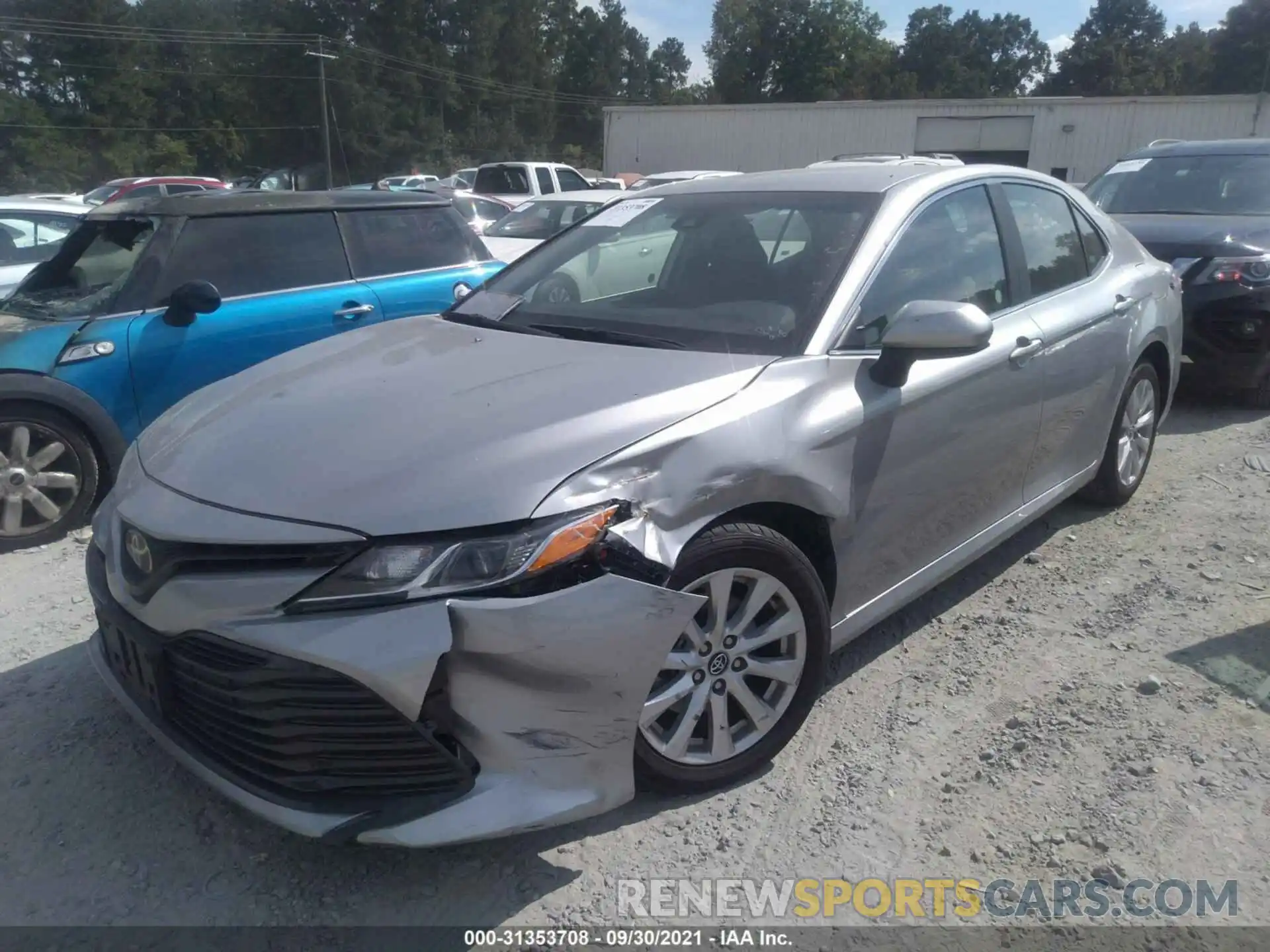 2 Photograph of a damaged car 4T1C11AK7LU343087 TOYOTA CAMRY 2020