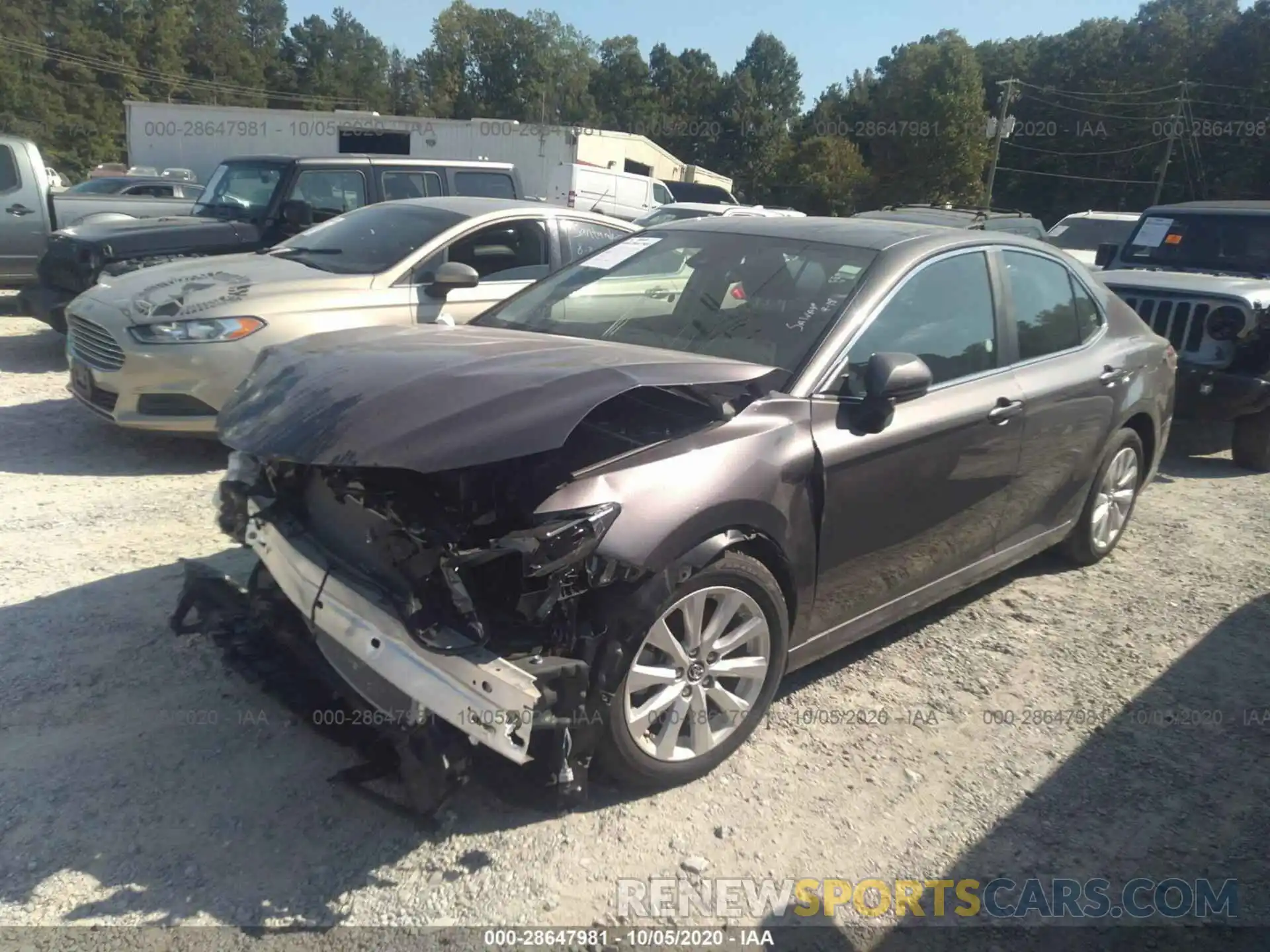 2 Photograph of a damaged car 4T1C11AK7LU345681 TOYOTA CAMRY 2020