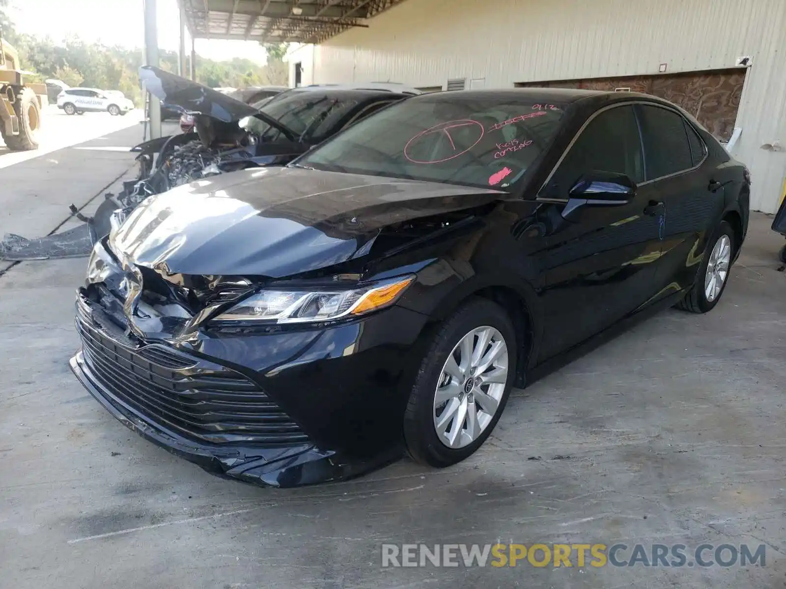 2 Photograph of a damaged car 4T1C11AK7LU383346 TOYOTA CAMRY 2020