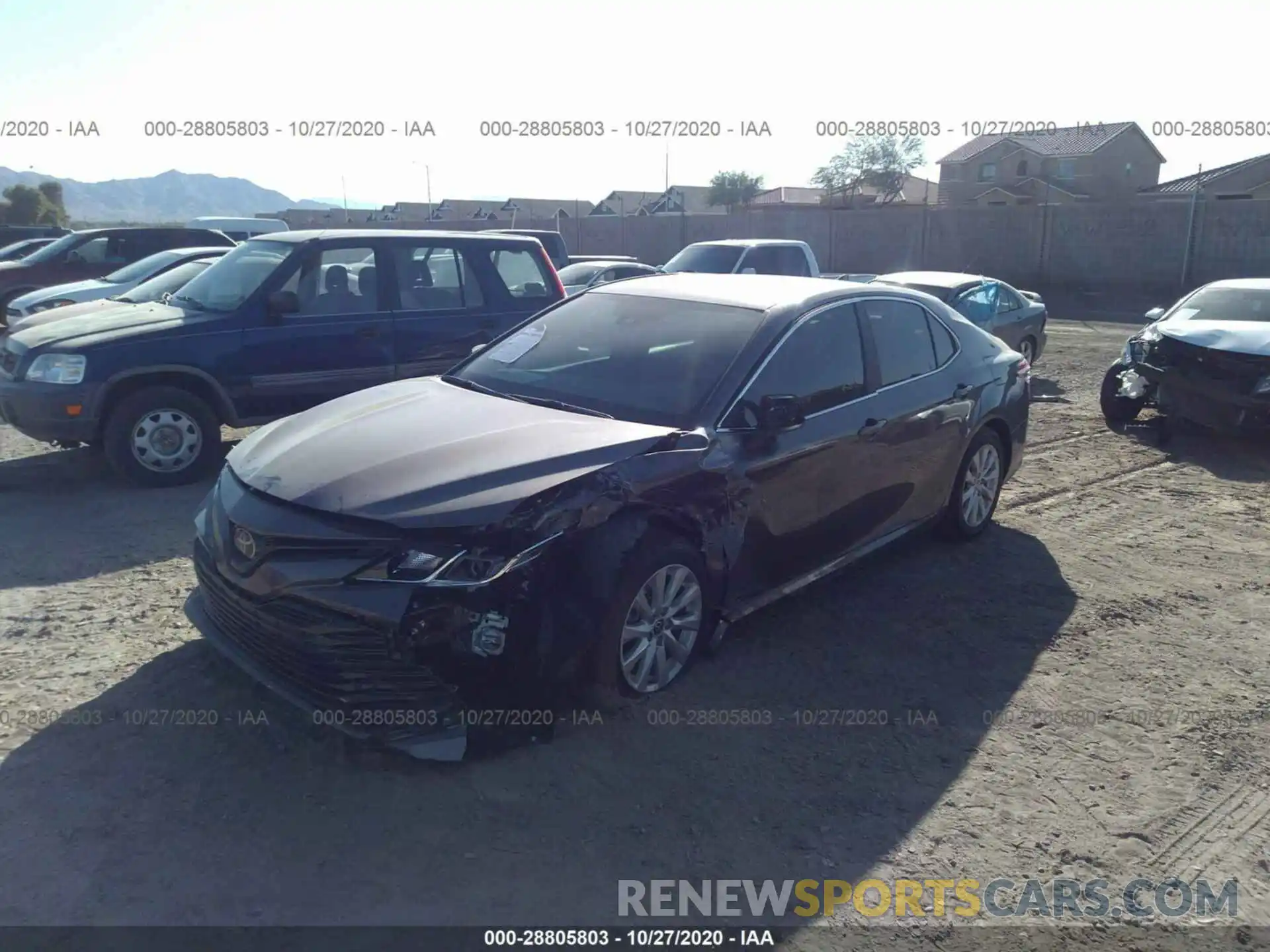 2 Photograph of a damaged car 4T1C11AK7LU384075 TOYOTA CAMRY 2020