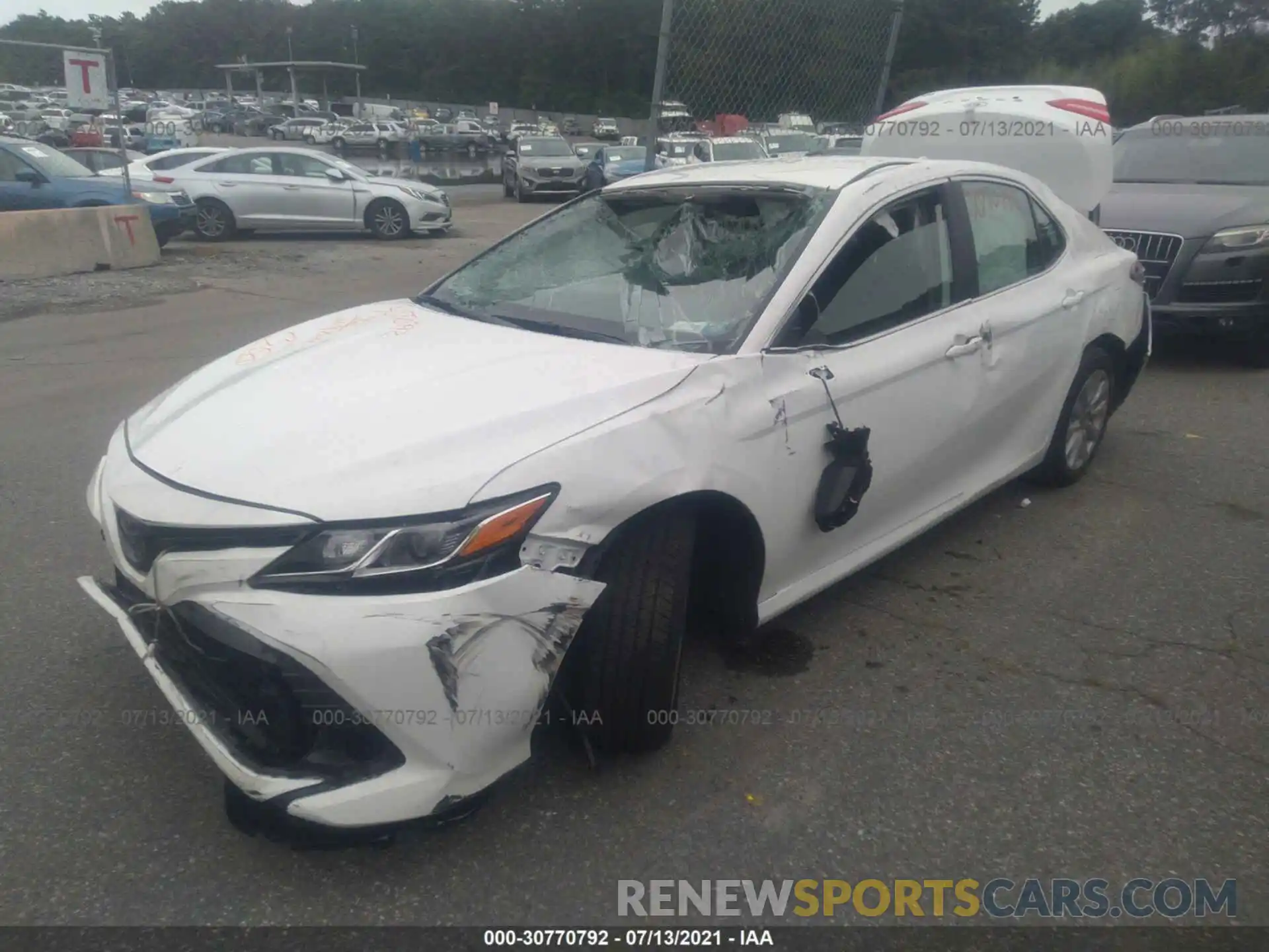 2 Photograph of a damaged car 4T1C11AK7LU399823 TOYOTA CAMRY 2020