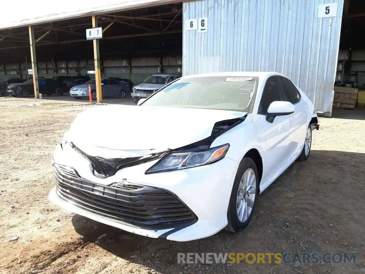 2 Photograph of a damaged car 4T1C11AK7LU503209 TOYOTA CAMRY 2020