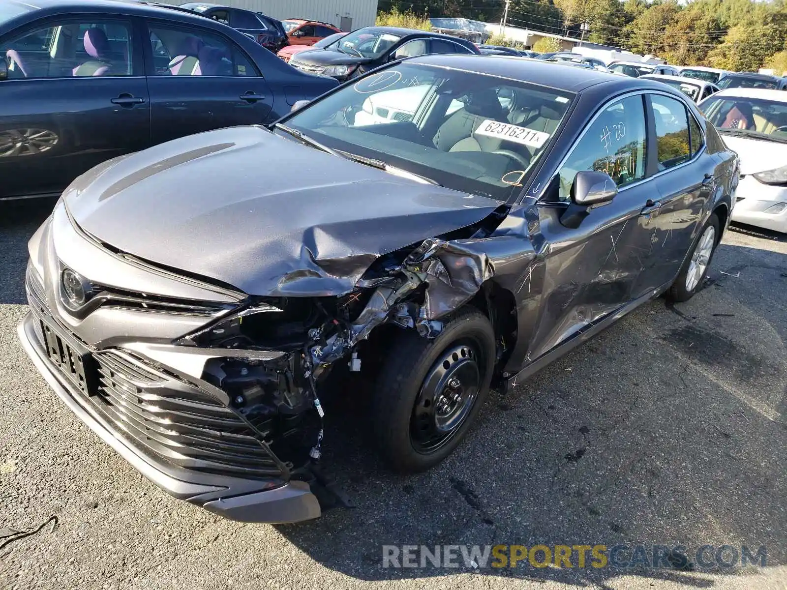 2 Photograph of a damaged car 4T1C11AK7LU510595 TOYOTA CAMRY 2020