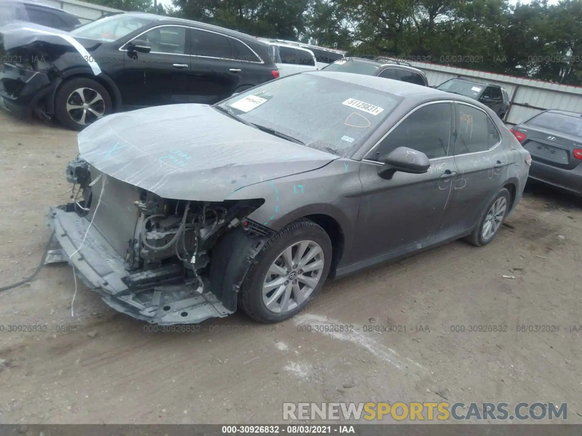 2 Photograph of a damaged car 4T1C11AK7LU857991 TOYOTA CAMRY 2020