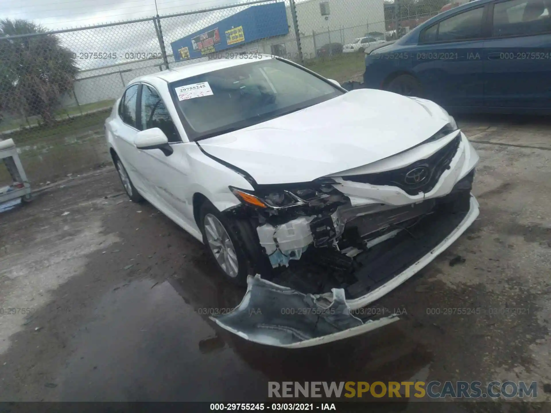 1 Photograph of a damaged car 4T1C11AK7LU869459 TOYOTA CAMRY 2020