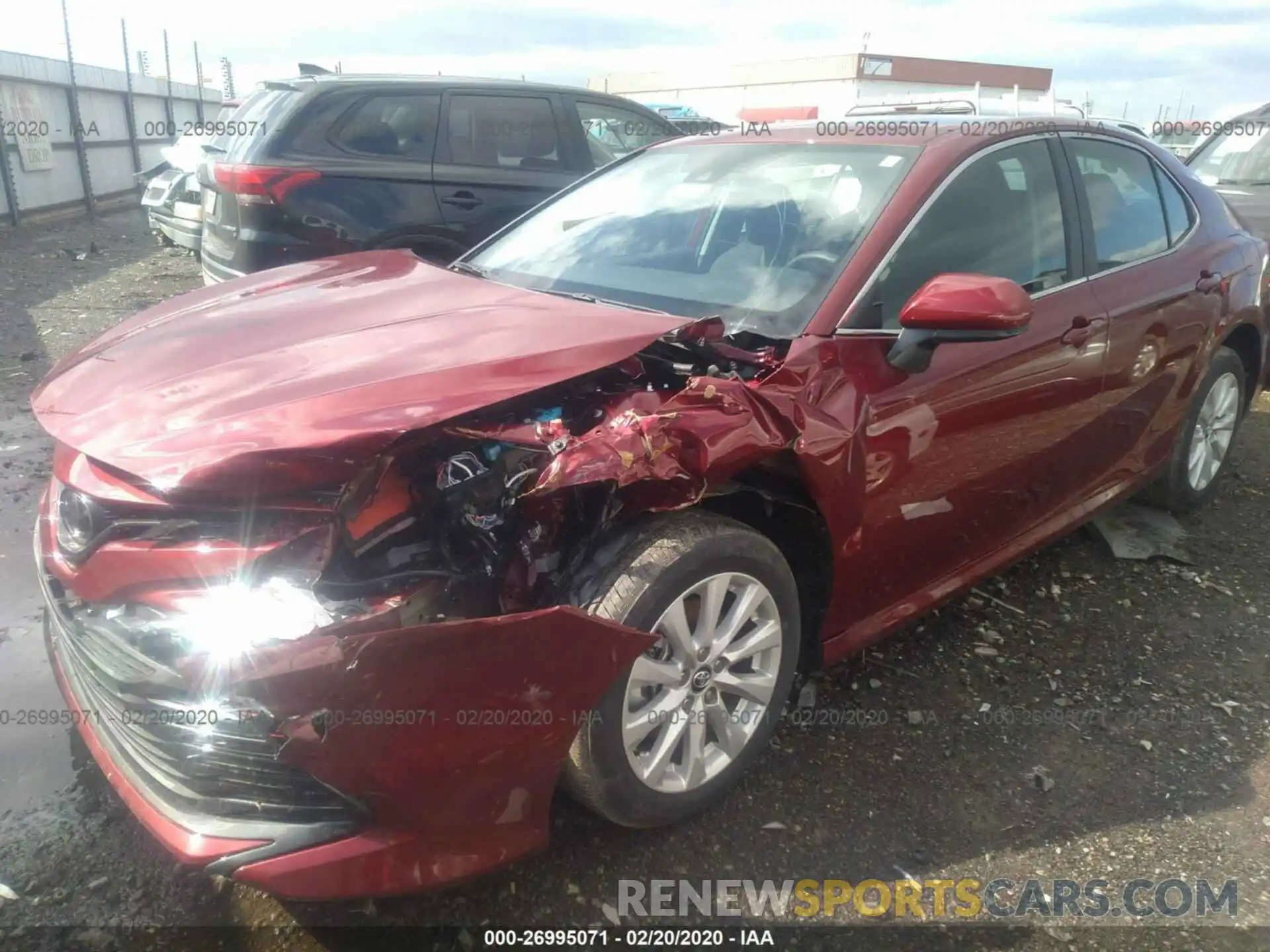 2 Photograph of a damaged car 4T1C11AK7LU875987 TOYOTA CAMRY 2020