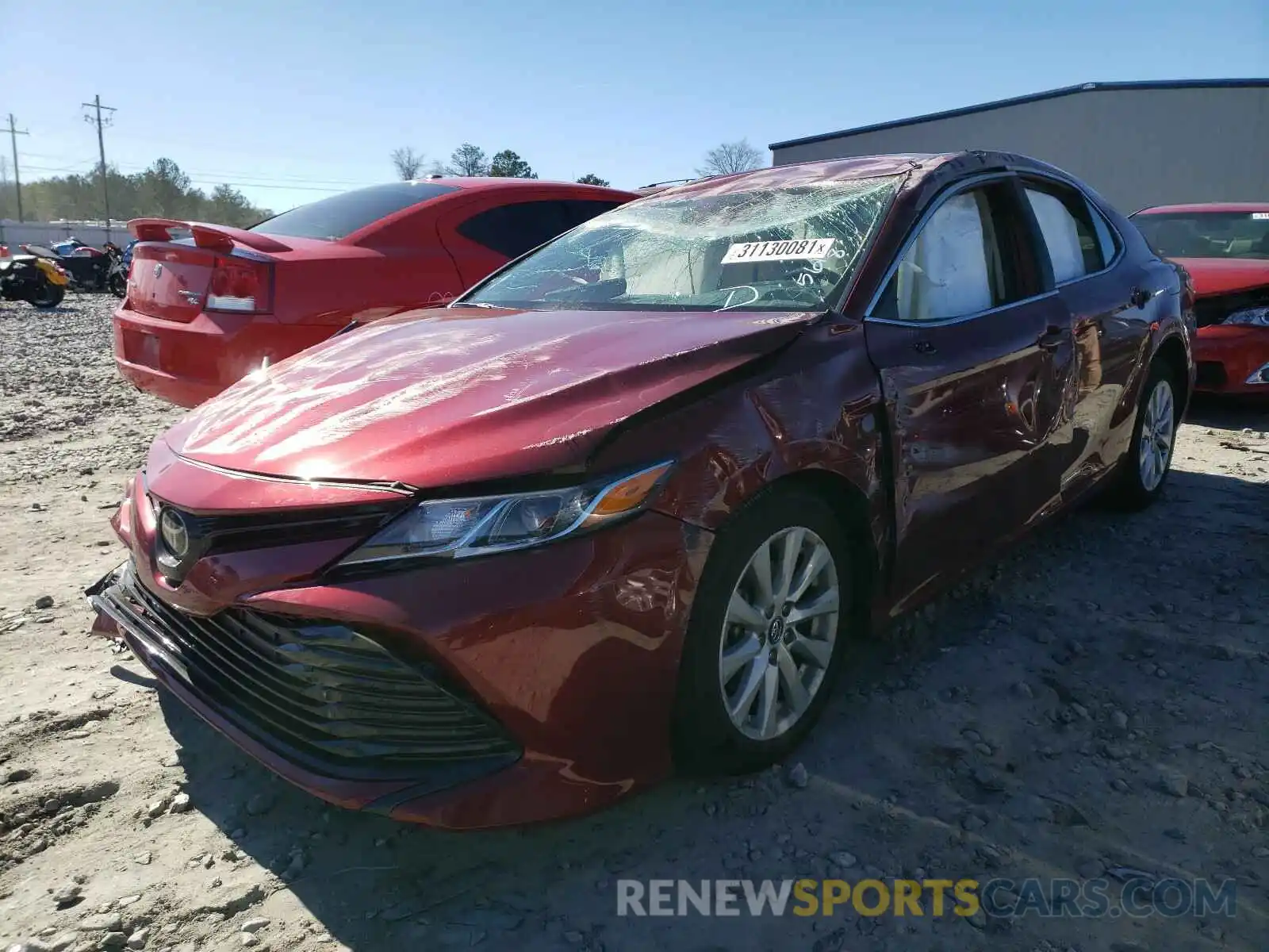 2 Photograph of a damaged car 4T1C11AK7LU904372 TOYOTA CAMRY 2020