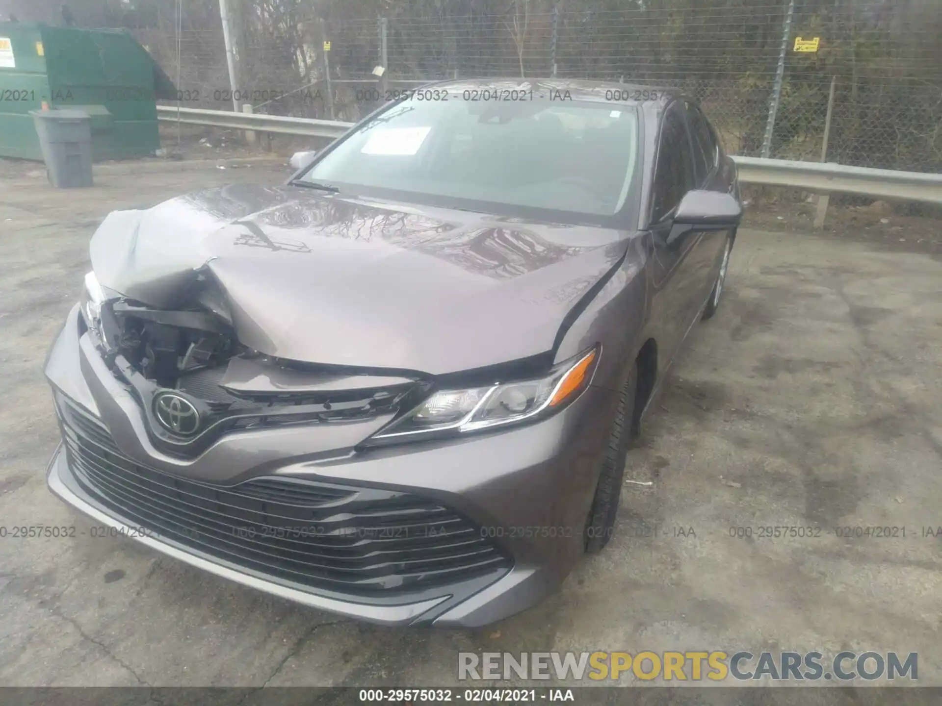 2 Photograph of a damaged car 4T1C11AK7LU914321 TOYOTA CAMRY 2020