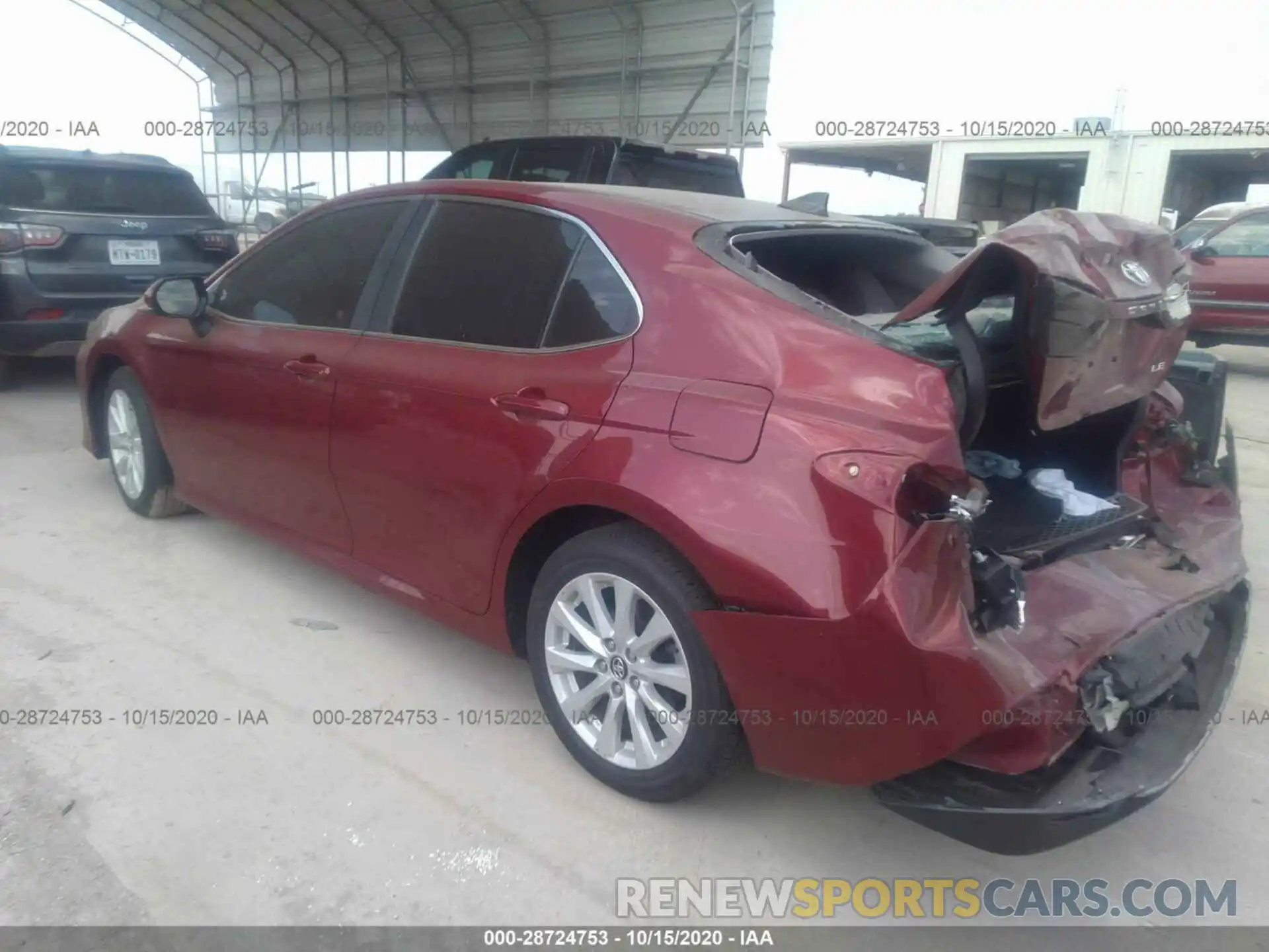 3 Photograph of a damaged car 4T1C11AK7LU920927 TOYOTA CAMRY 2020