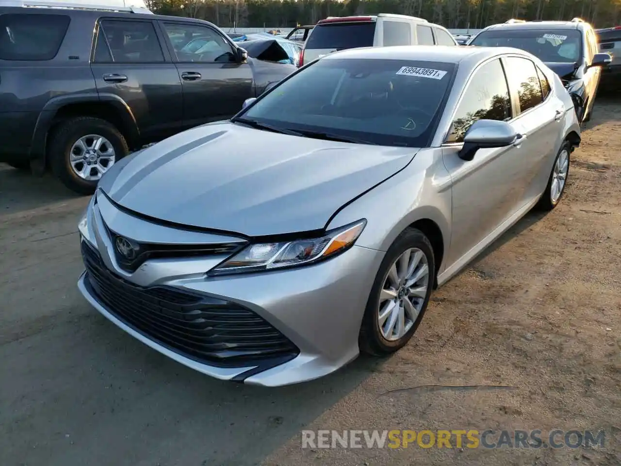 2 Photograph of a damaged car 4T1C11AK7LU937839 TOYOTA CAMRY 2020