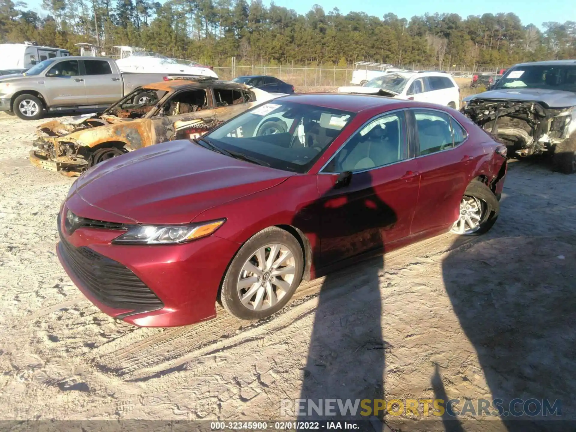 2 Photograph of a damaged car 4T1C11AK7LU939753 TOYOTA CAMRY 2020