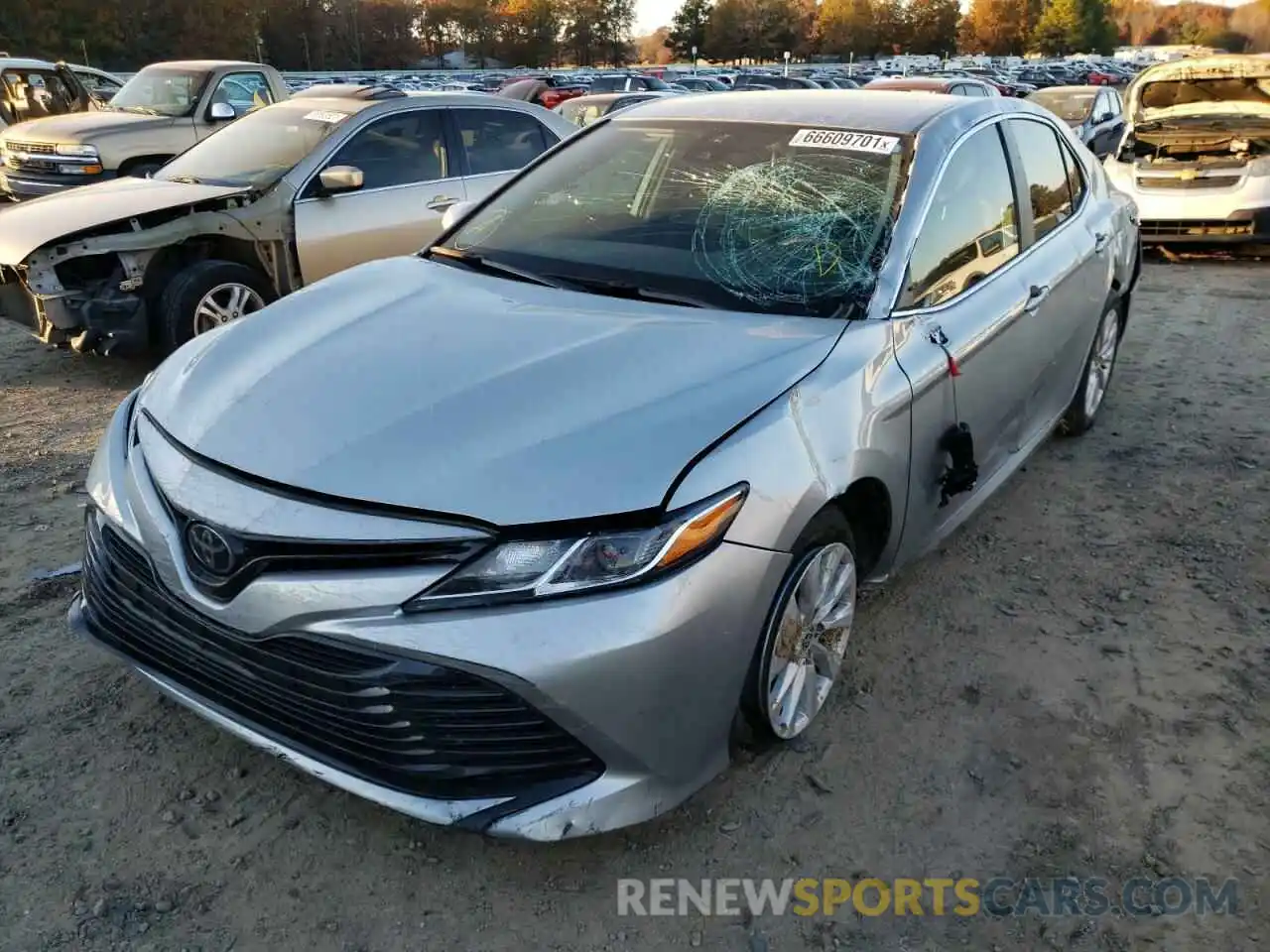 2 Photograph of a damaged car 4T1C11AK7LU955919 TOYOTA CAMRY 2020